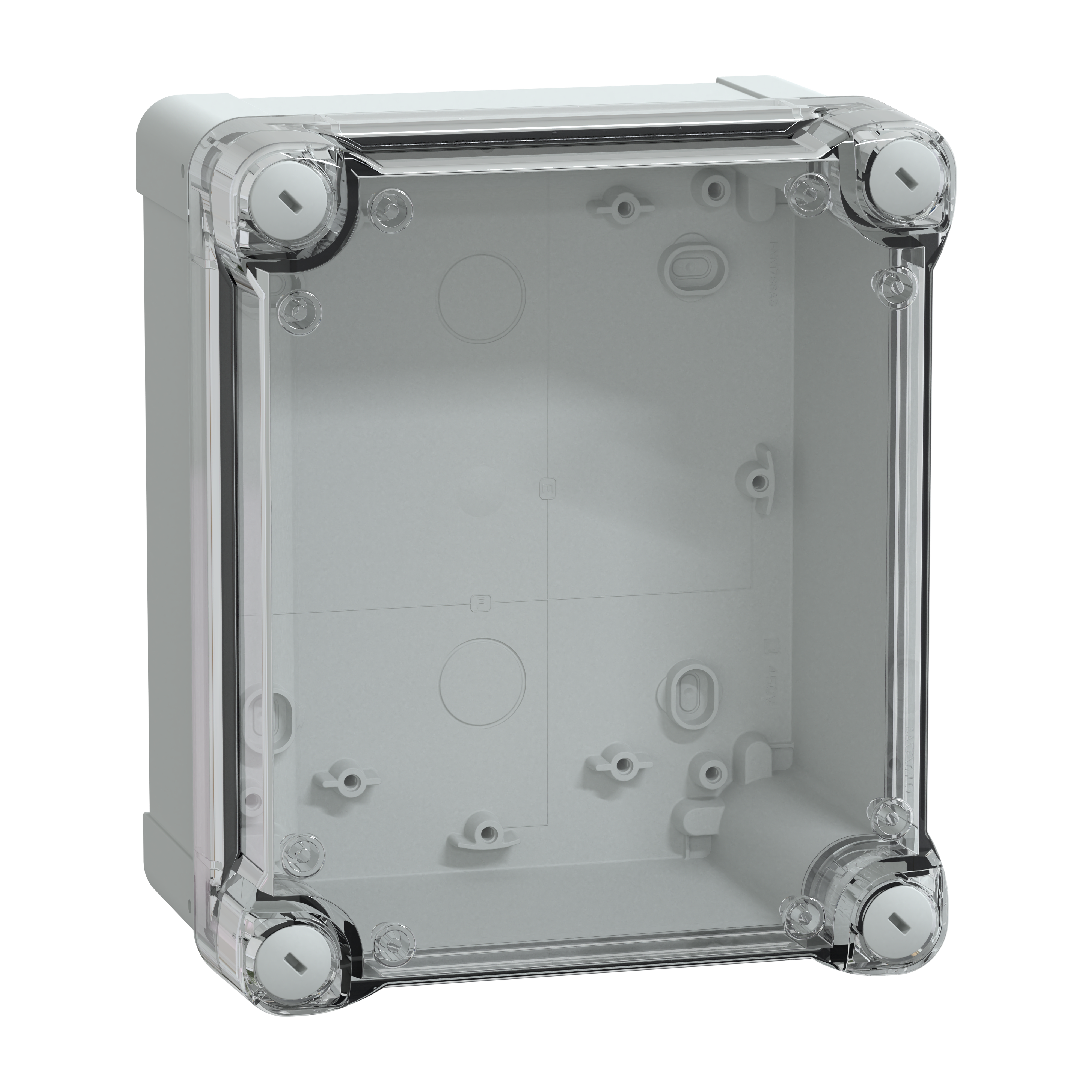 SCHNEIDER ELECTRIC - Contenitore in policarbonato PanelSeT TBP, UL, IP66, IK08, RAL 7035, A192xL164xP105con coperchio trasparente H40