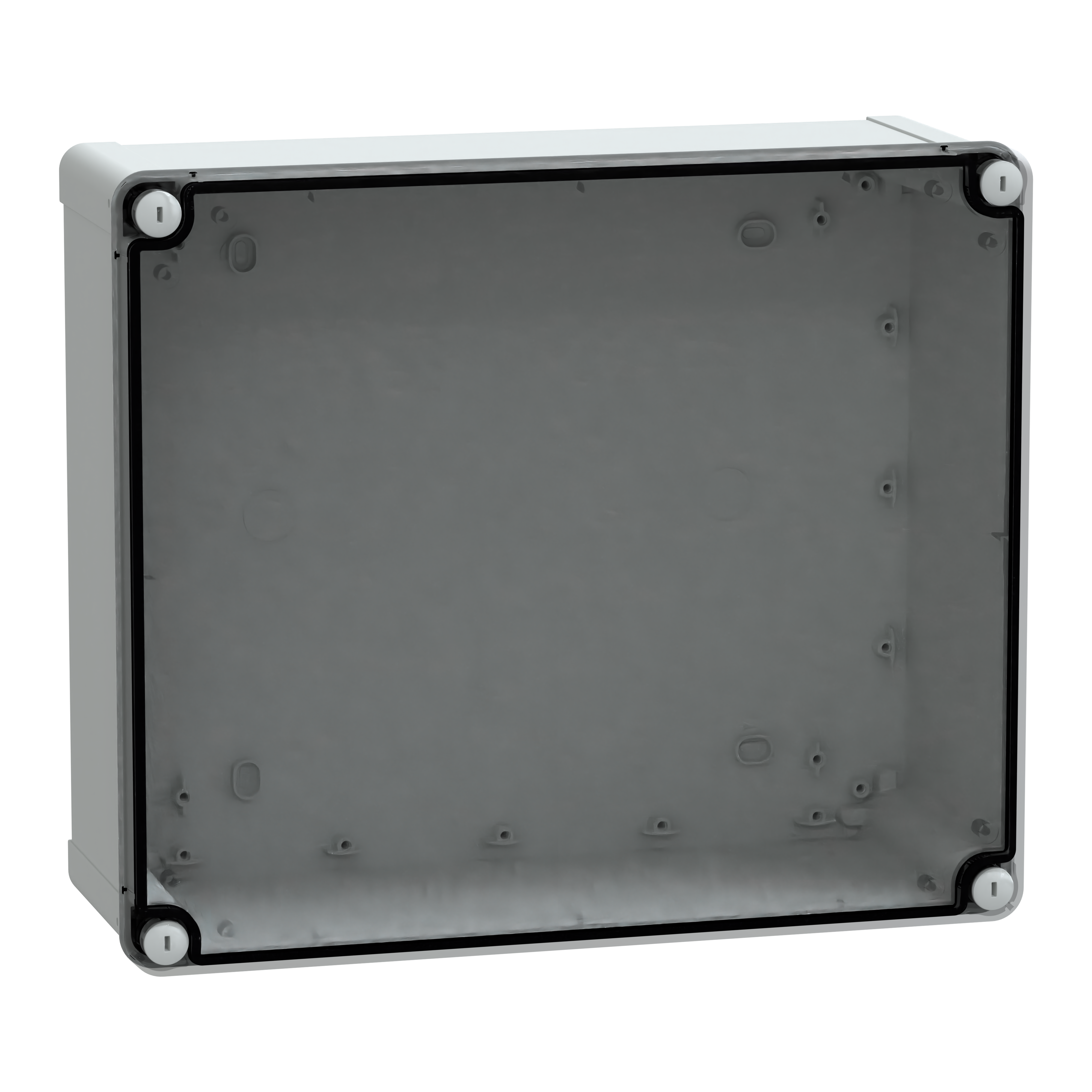 SCHNEIDER ELECTRIC - Contenitore in policarbonato PanelSeT TBP, UL, IP66, IK08, RAL 7035, A341xL291xP128 con coperchio trasparente H20