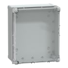 SCHNEIDER ELECTRIC - Contenitore in policarbonato PanelSeT TBP, UL, IP66, IK08, RAL 7035, A341xL291xP168 con coperchio opaco H60