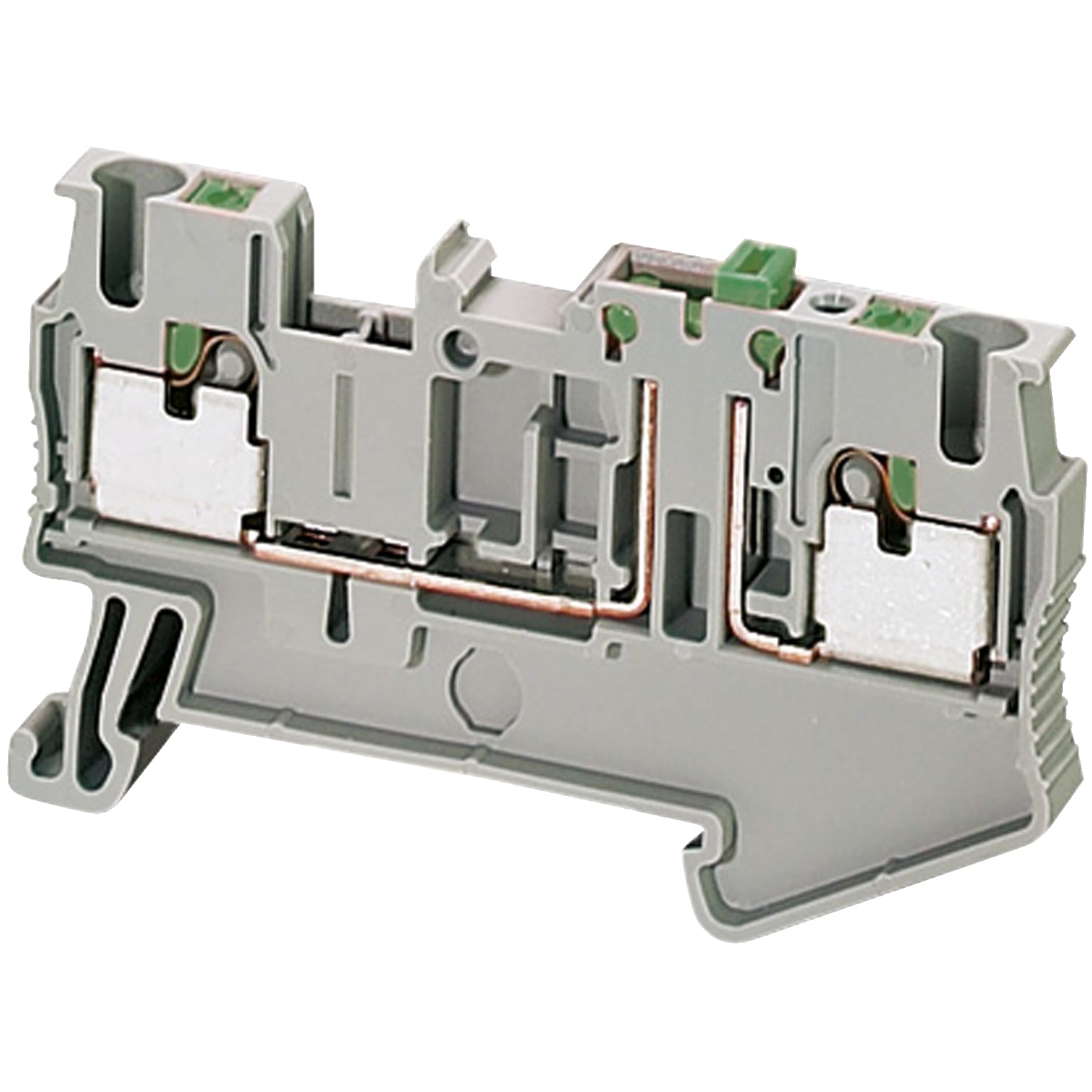 SCHNEIDER ELECTRIC - Morsetto Push-in sez lama 2pt 2,5 mm² grigio