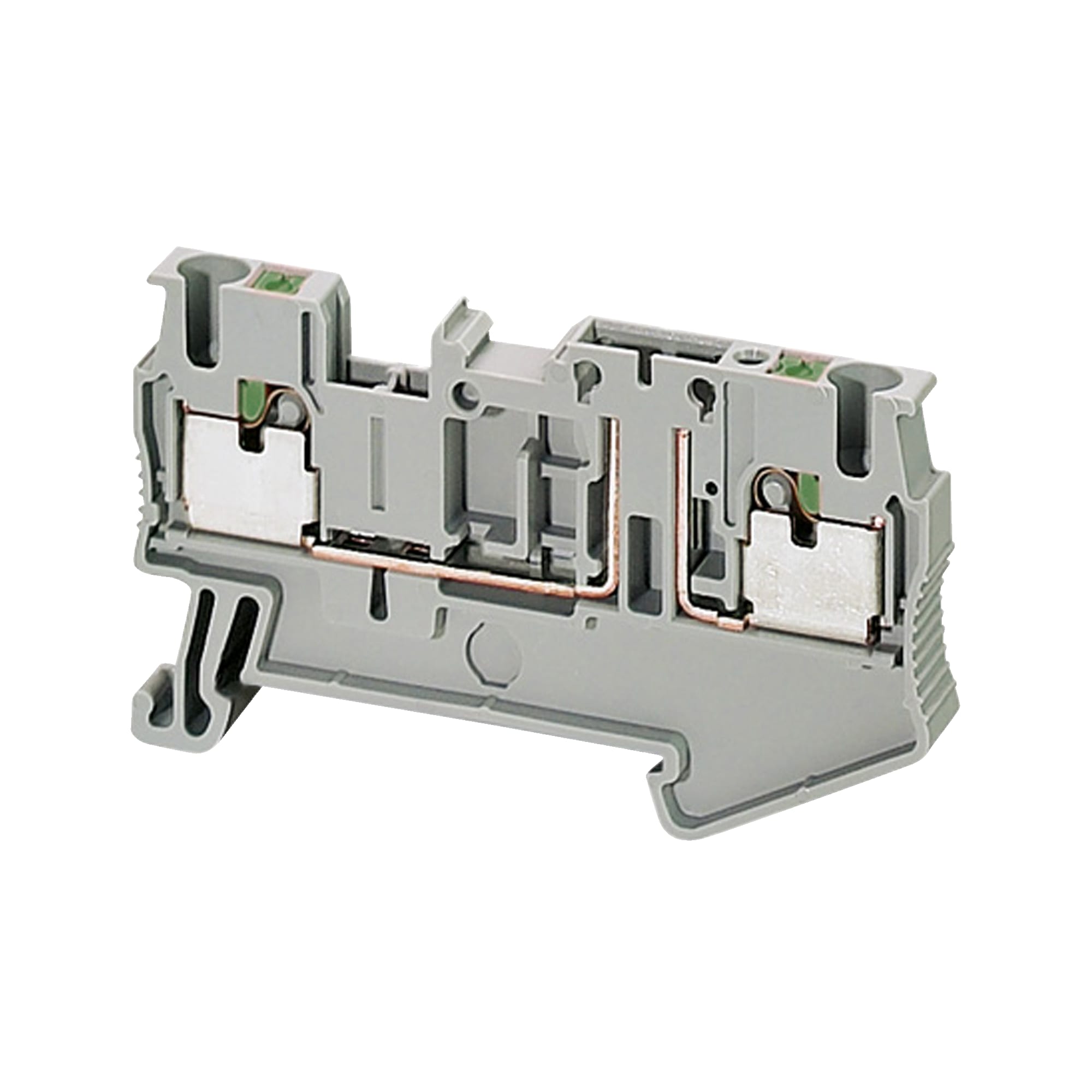 SCHNEIDER ELECTRIC - Morsetto Push-in per sezionamento 2pt 2,5mm² grigio