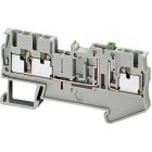SCHNEIDER ELECTRIC - Morsetto Push-in sez lama 3pt 2,5 mm² grigio