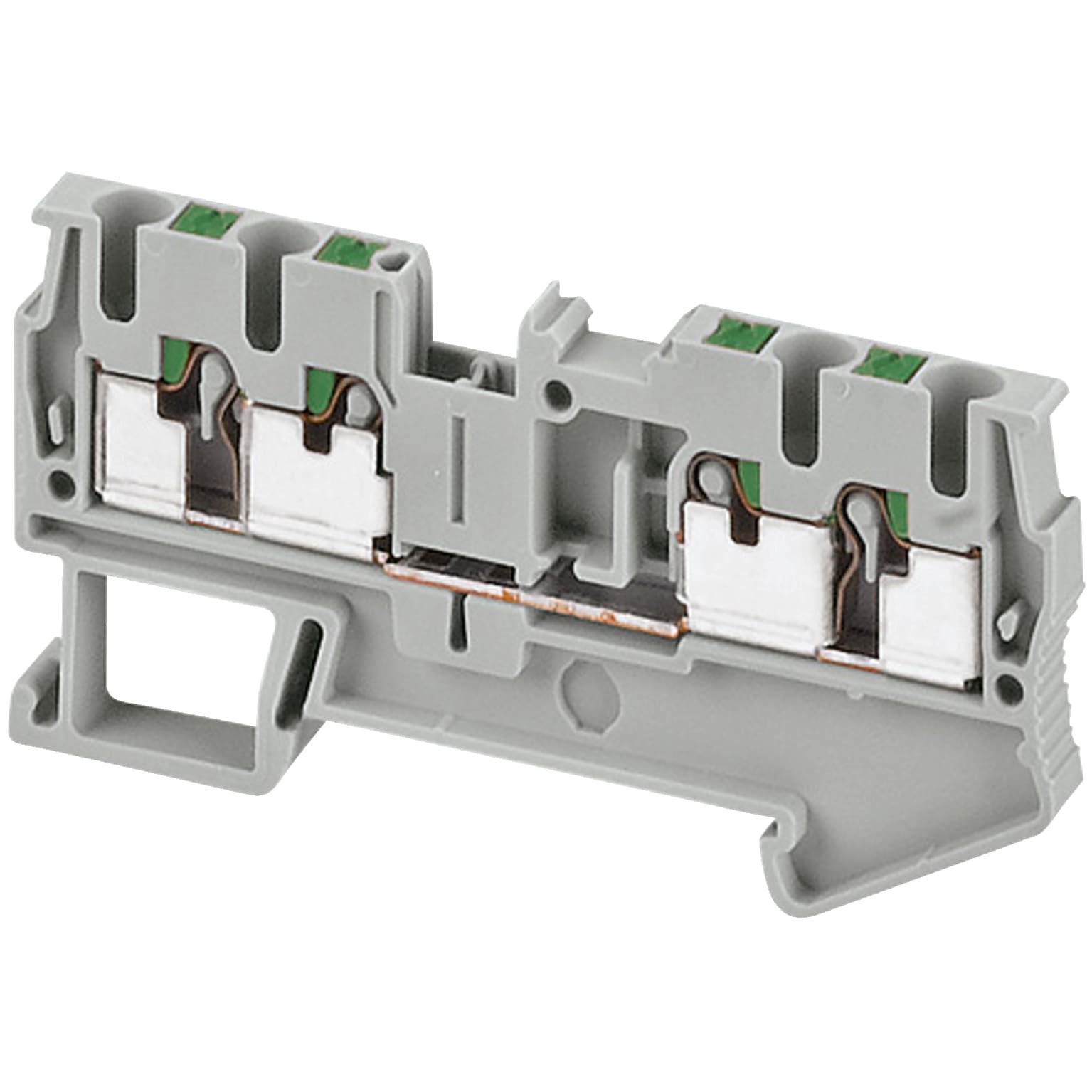 SCHNEIDER ELECTRIC - Morsetto Push-in, 4pt, 2,5mm², grigio - [prezzo per 100 pz]
