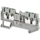 SCHNEIDER ELECTRIC - Morsetto Push-in, 4pt, 2,5mm², grigio - [prezzo per 100 pz]