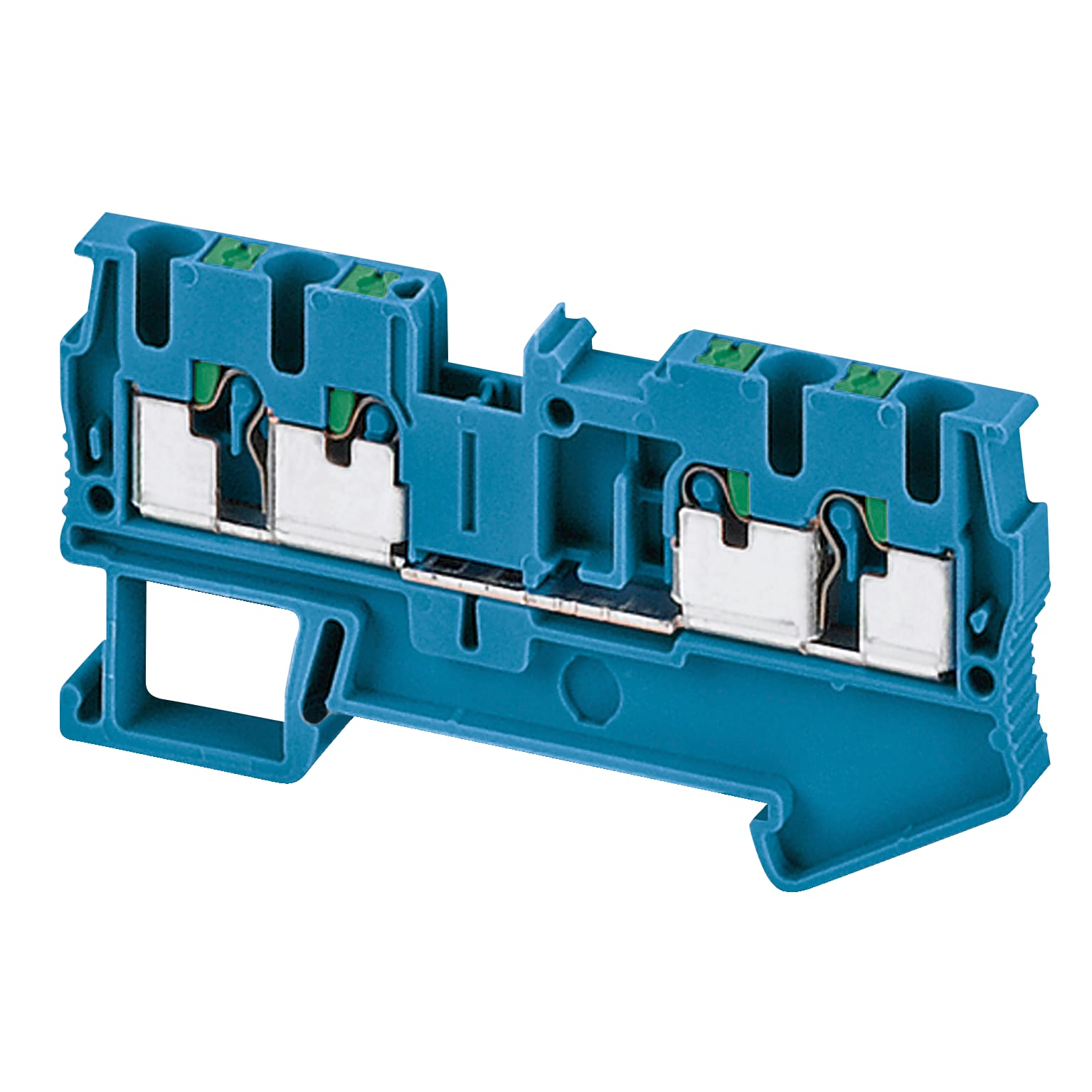 SCHNEIDER ELECTRIC - Morsetto Push-in, 4pt, 2,5 mm², blu NSYTRP24BL