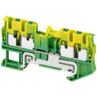 SCHNEIDER ELECTRIC - Morsetto Push-in, terra, 4pt, 2,5 mm²