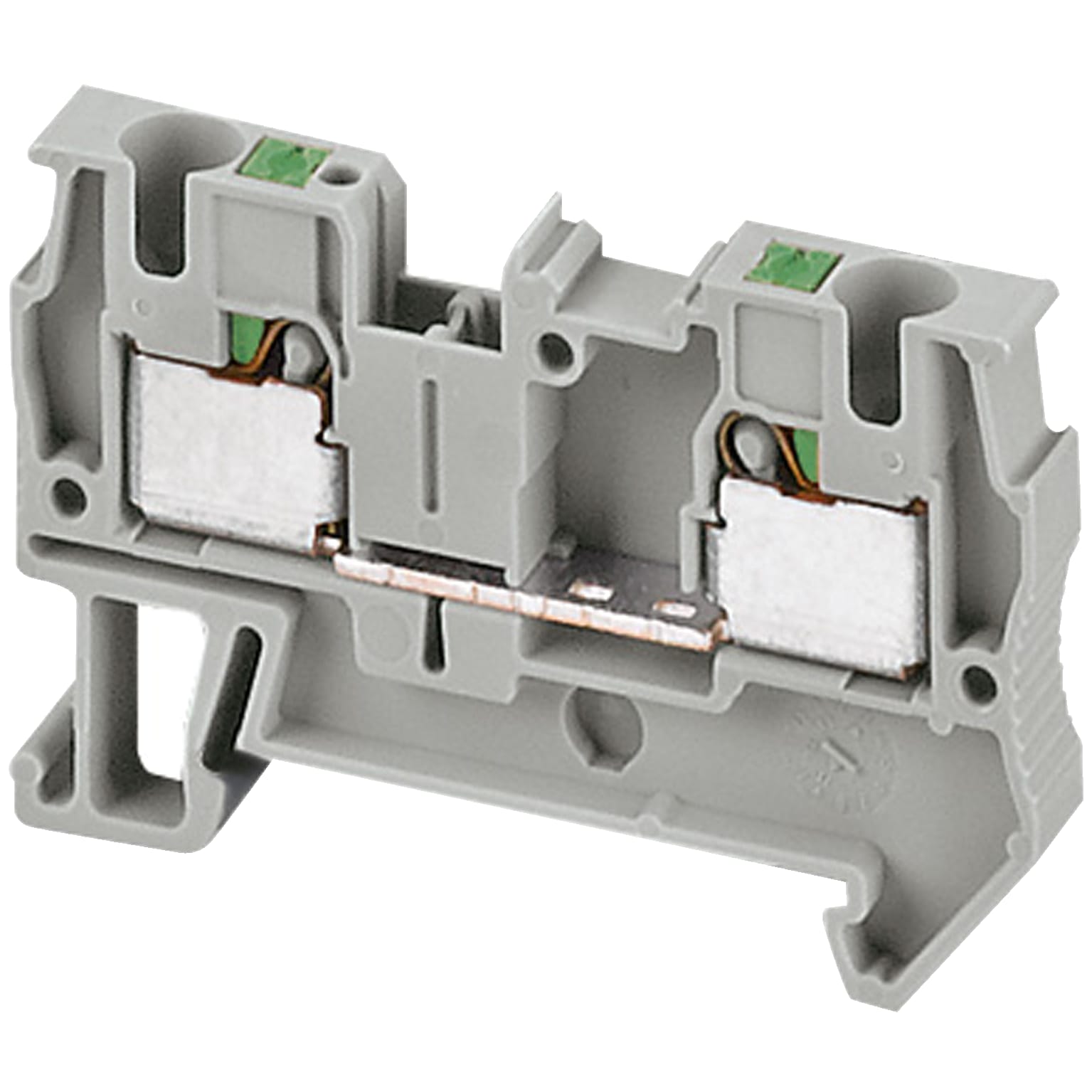 SCHNEIDER ELECTRIC - Morsetto Push-in, 2pt, 4 mm², grigio - [prezzo per 100 pz] NSYTRP42