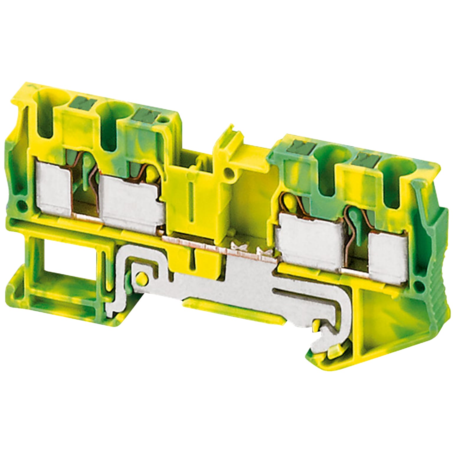SCHNEIDER ELECTRIC - Morsetto Push-in, terra, 4pt, 4mm²