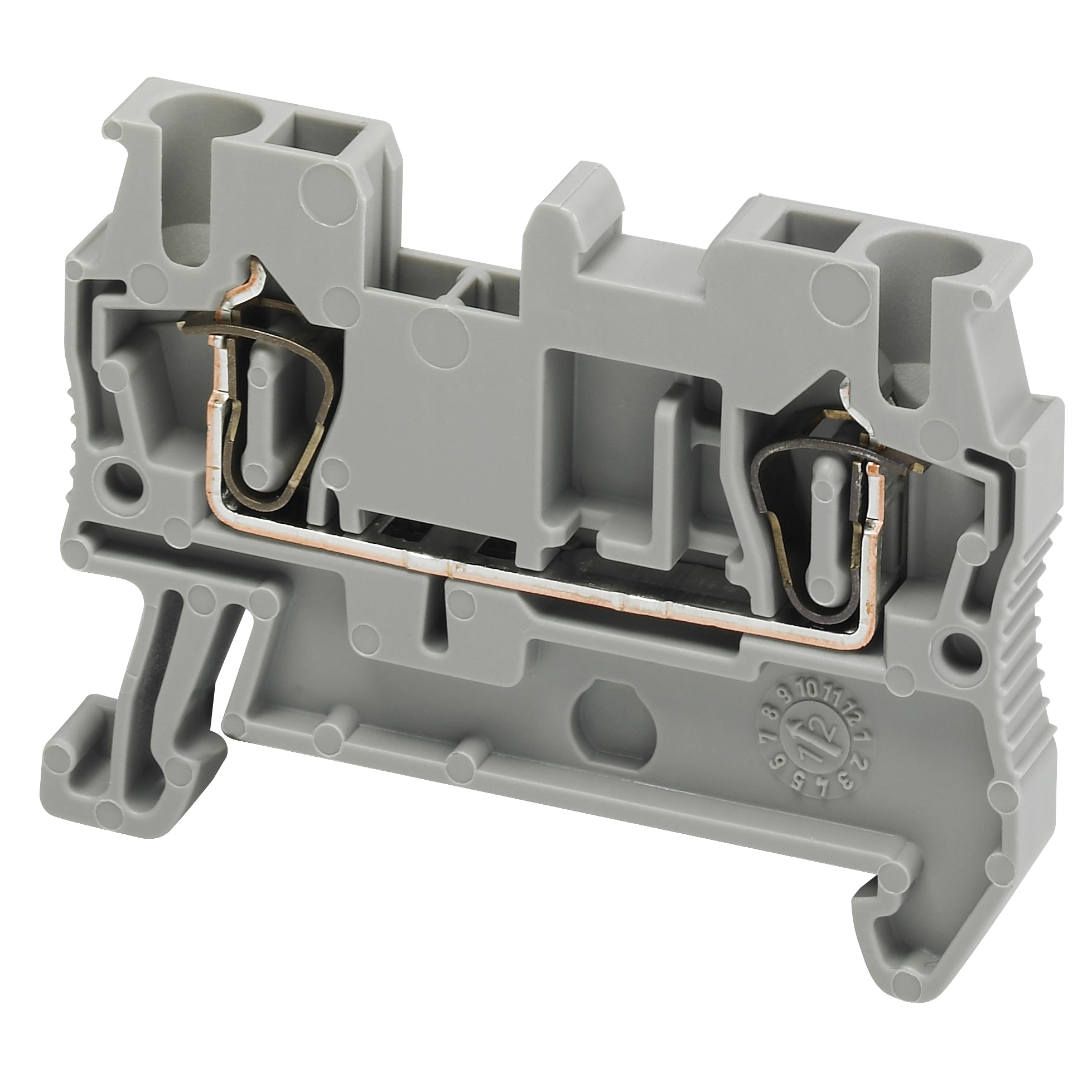 SCHNEIDER ELECTRIC - Morsetto molla, 2pt, 2,5 mm² grigio - [prezzo per 100 pz] NSYTRR22
