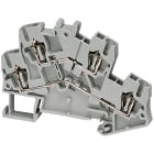 SCHNEIDER ELECTRIC - Morsetto molla 2 piani, 4pt, 2,5mm² grigio