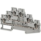 SCHNEIDER ELECTRIC - Morsetto molla 3piani, 6pt, 2,5mm² grigio
