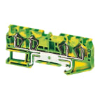 SCHNEIDER ELECTRIC - Morsetto molla, terra, 4pt, 4mm² NSYTRR44PE