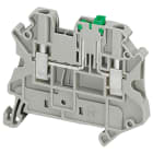 SCHNEIDER ELECTRIC - Morsetto Push-in sez lama a vite- 2,5 mm² 20A- doppio livello 1x1 - grigio NSYTRV22ST