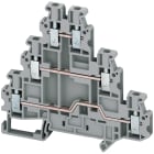SCHNEIDER ELECTRIC - Morsetto vite, 3 piani, 6pt, 2,5 mm² grigio