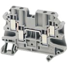 SCHNEIDER ELECTRIC - Morsetto vite, 4pt, 4 mm² grigio NSYTRV44