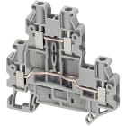 SCHNEIDER ELECTRIC - Morsetto vite, 2 piani, 4pt, 4 mm² grigio