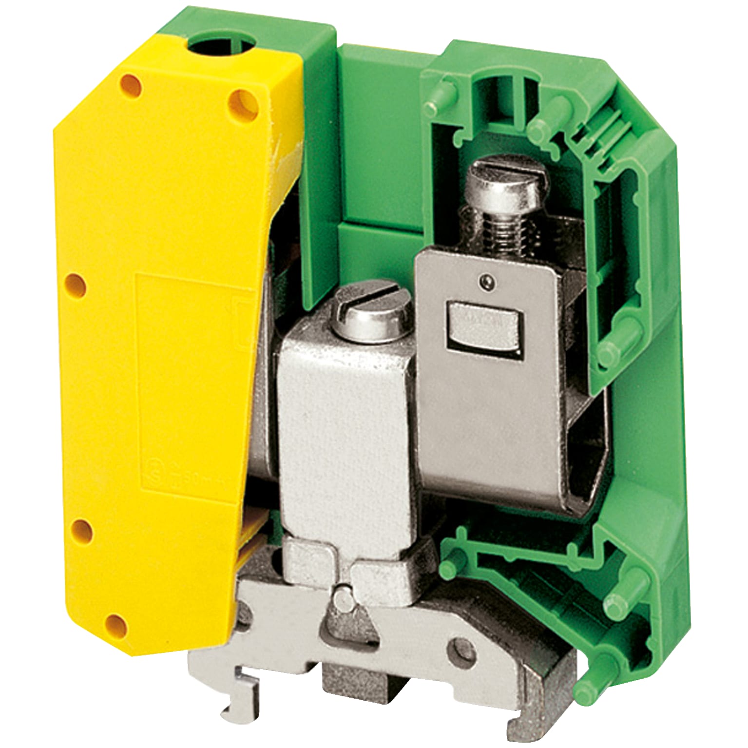 SCHNEIDER ELECTRIC - Morsetto vite, terra, 2pt, 50 mm² NSYTRV502PE