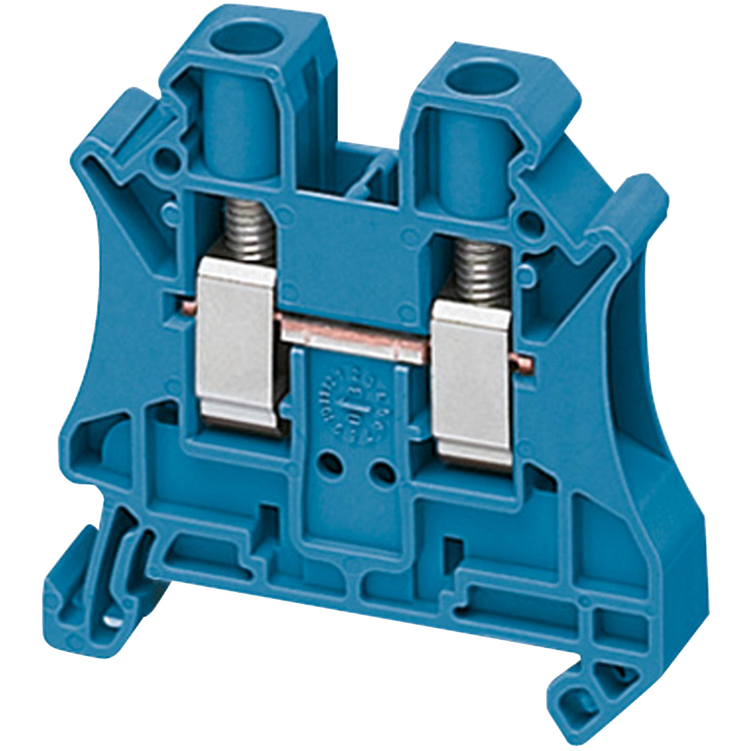 SCHNEIDER ELECTRIC - Morsetto vite, 2pt, 6 mm² blu - [prezzo per 100 pz]