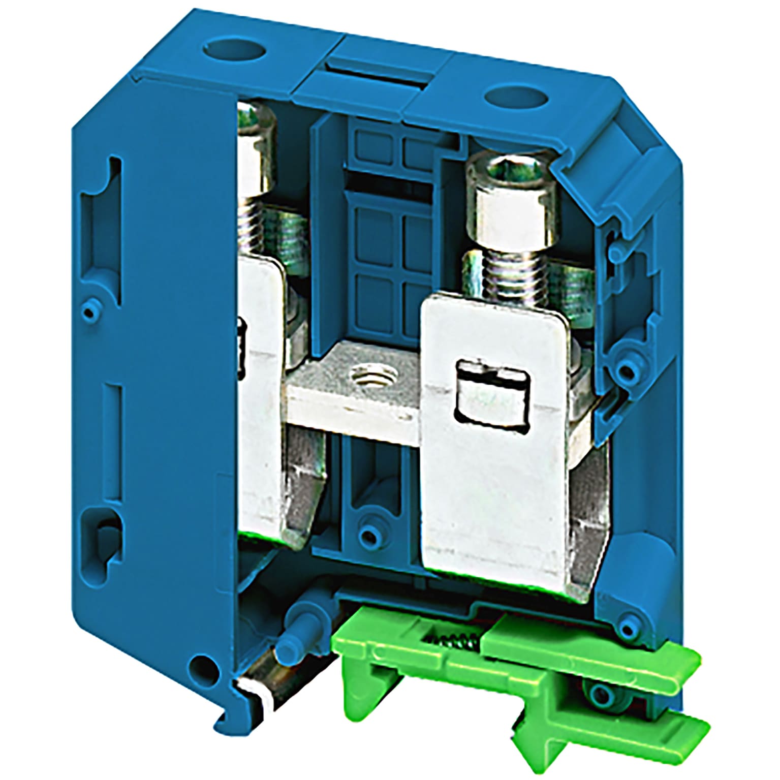 SCHNEIDER ELECTRIC - Morsetto a vite, 70 mm² 192 A singolo livello 1x1- blu NSYTRV702BL