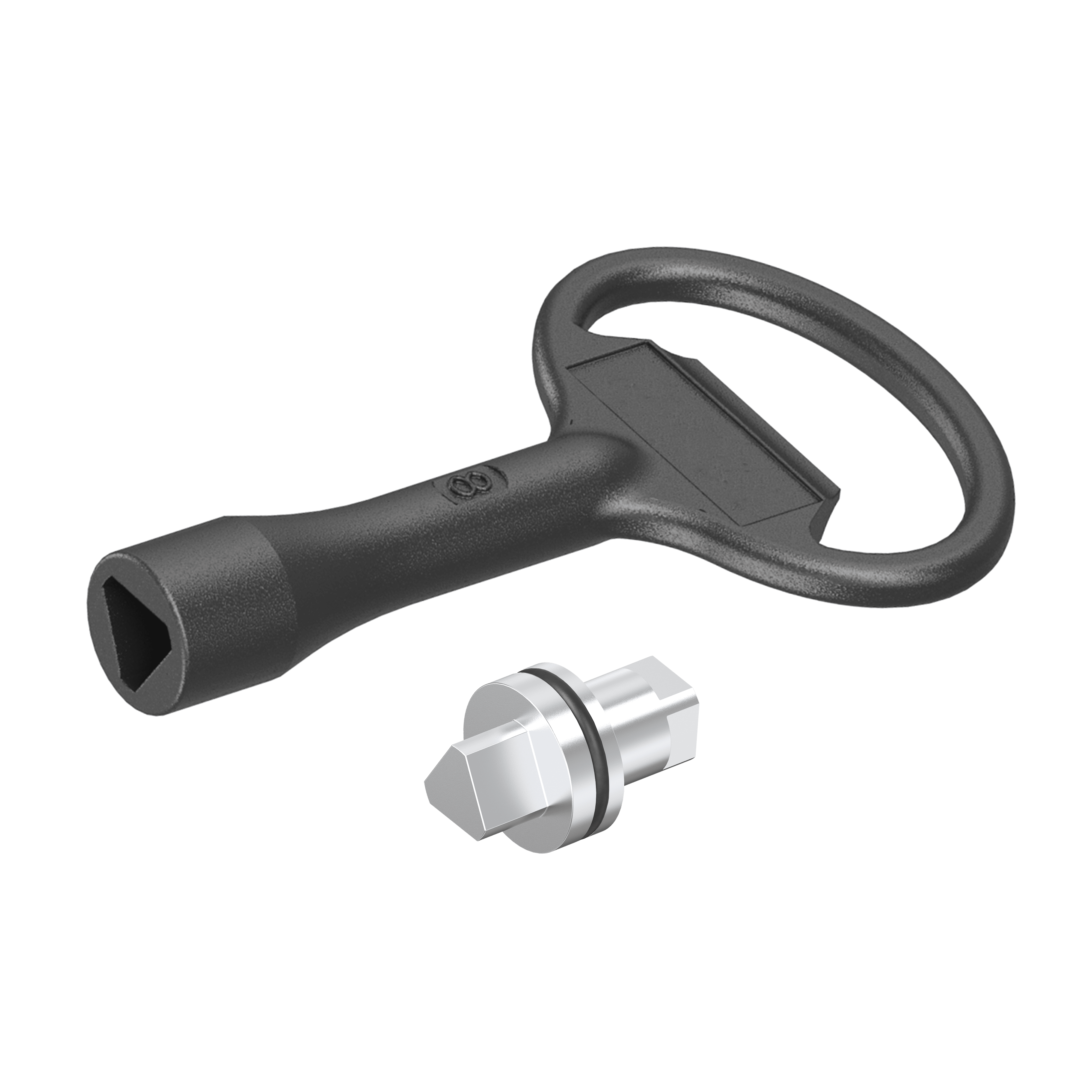 SCHNEIDER ELECTRIC - Serratura inox triangolo 8mm NSYTT8CSX