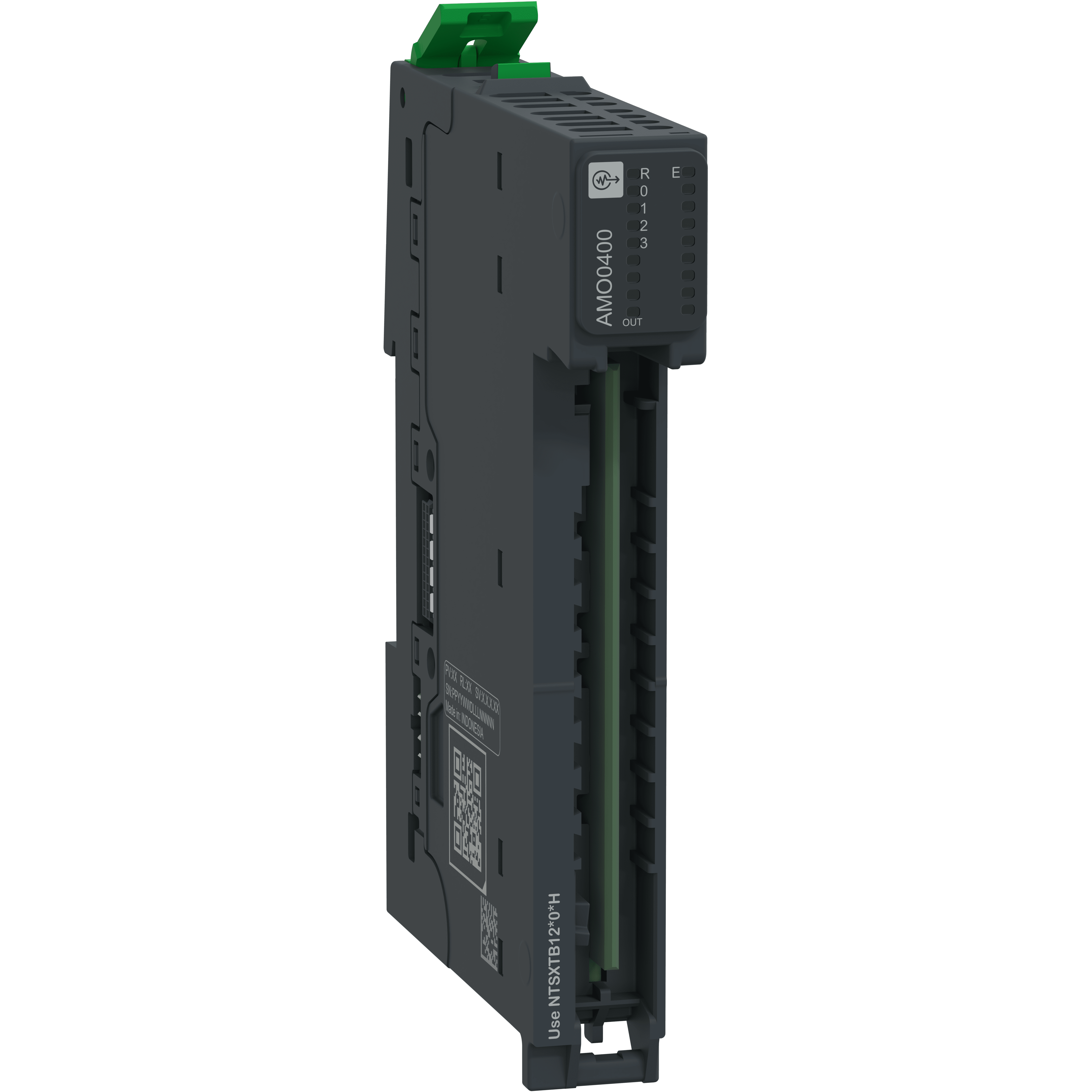 SCHNEIDER ELECTRIC - Modulo di uscita analogico + base, 4 uscite, corrente, tensione, I/O fronte Modicon NTS