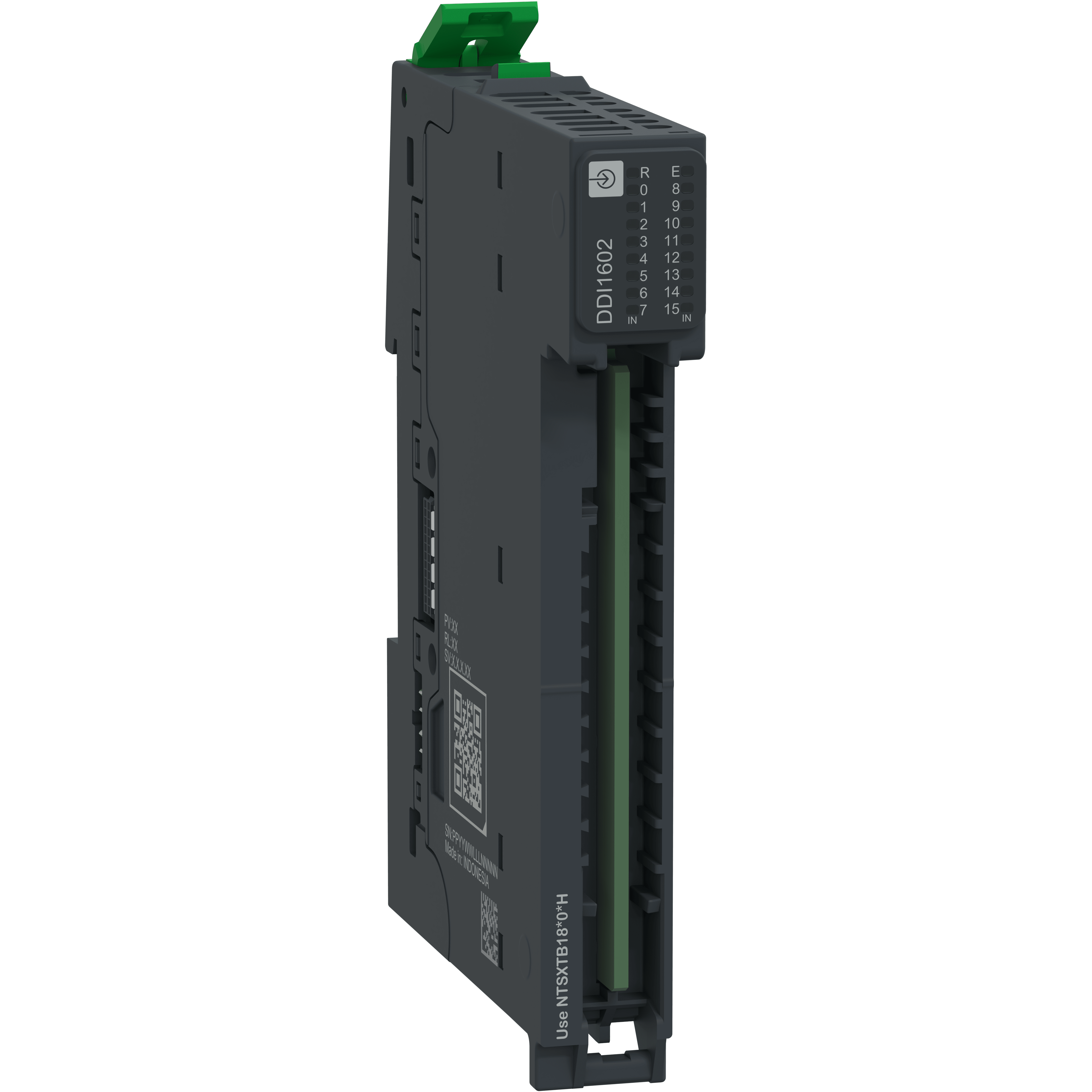 SCHNEIDER ELECTRIC - Modulo ingressi digitali + base, 16 In, 24 V CC, Sink, 1 filo, Modicon Edge I/O NTS