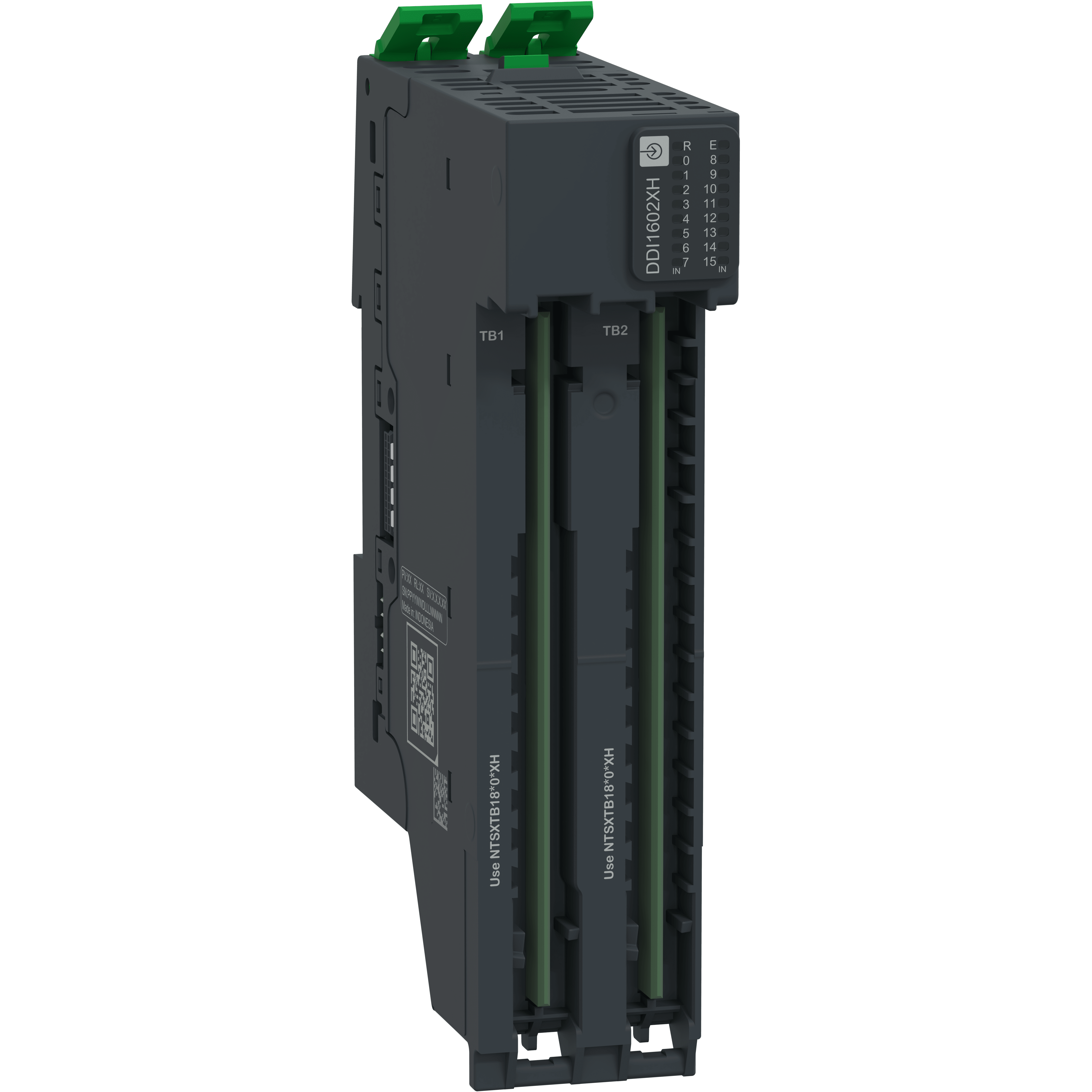 SCHNEIDER ELECTRIC - Modulo ingressi digitali + base, 16 In, 24 V CC, Sink, 1/2/3 fili, Hardened, Modicon Edge I/O NTS