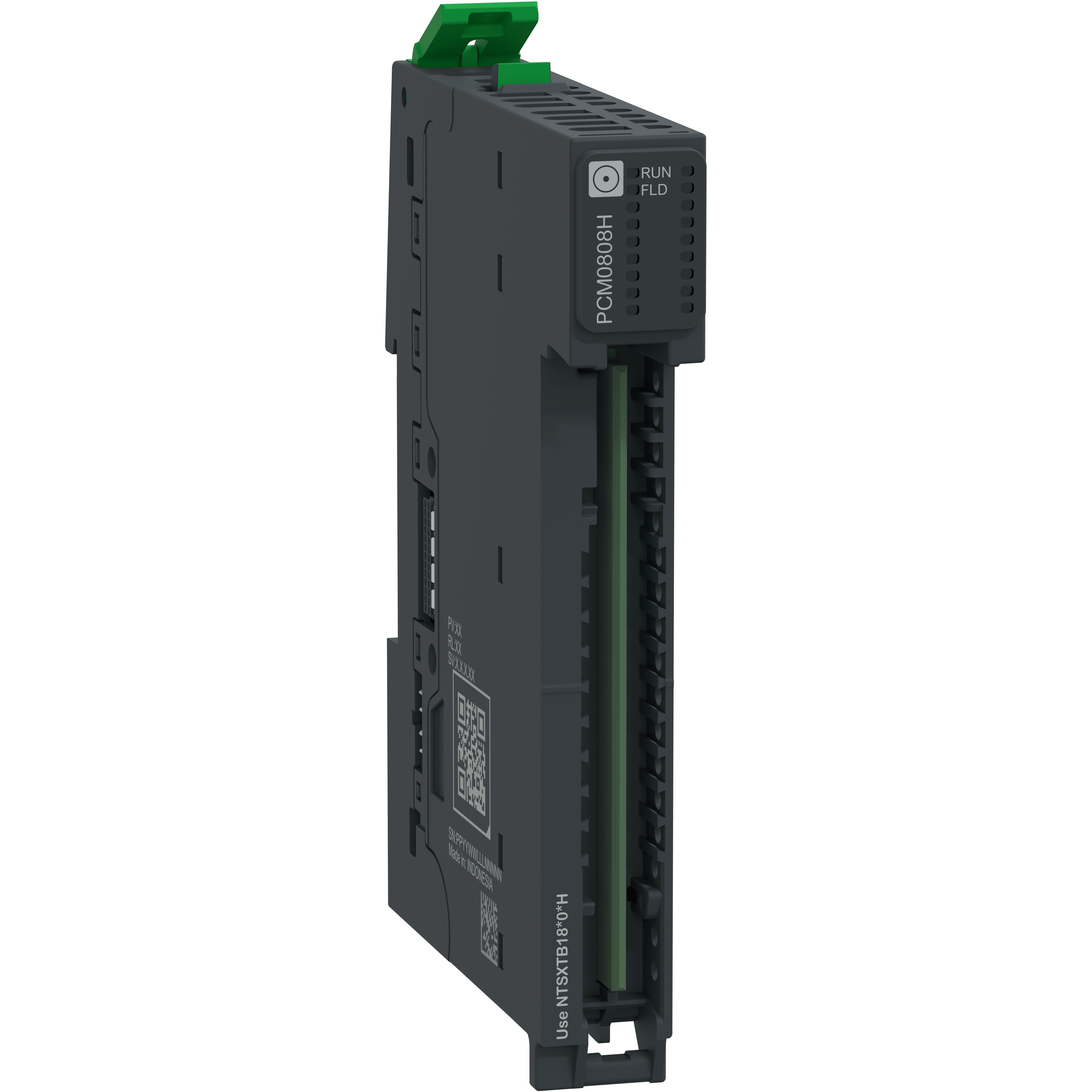 SCHNEIDER ELECTRIC - Modulo di distribuzione comune + base, 0V DC, 8 punti, 24V DC, 8 punti, eFuse, Hardened, Modicon Edge I/O NTS