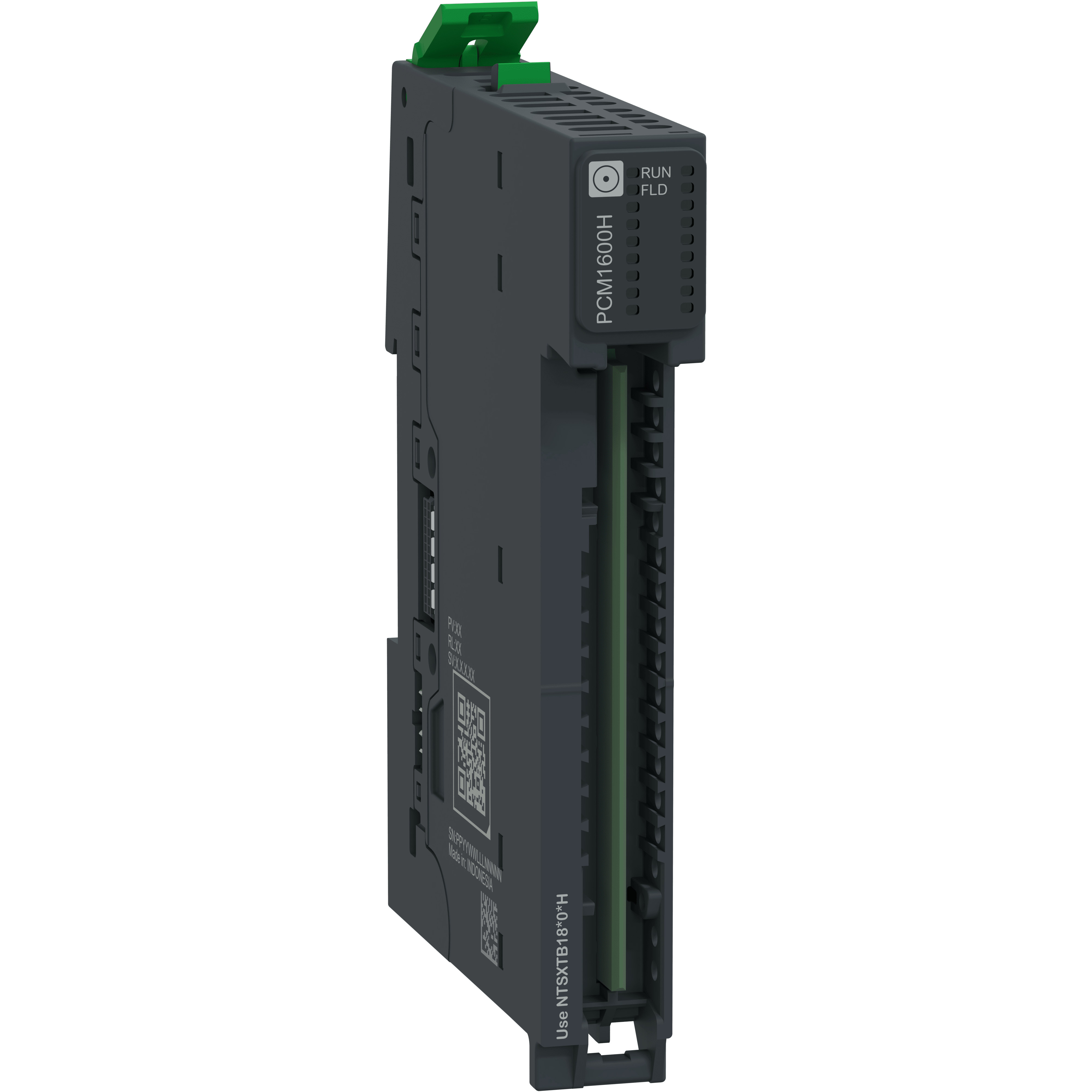 SCHNEIDER ELECTRIC - Modulo di distribuzione comune + base, 24 Vcc, 16 punti, fusibile, temprato, I/O fronte Modicon NTS
