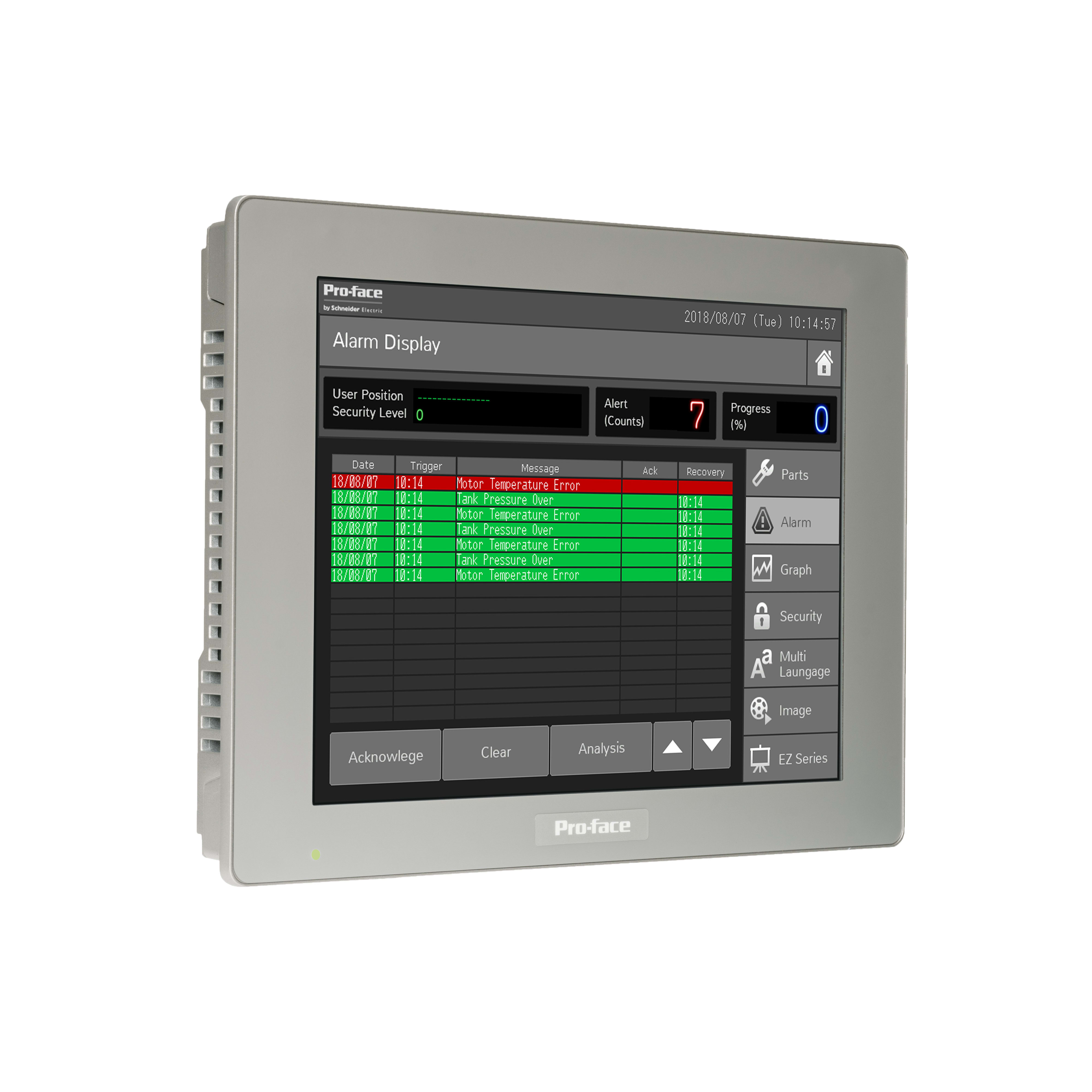 SCHNEIDER ELECTRIC - 12 touch panel display, XGA, Analog-Single, Modular, 12-24VDC
