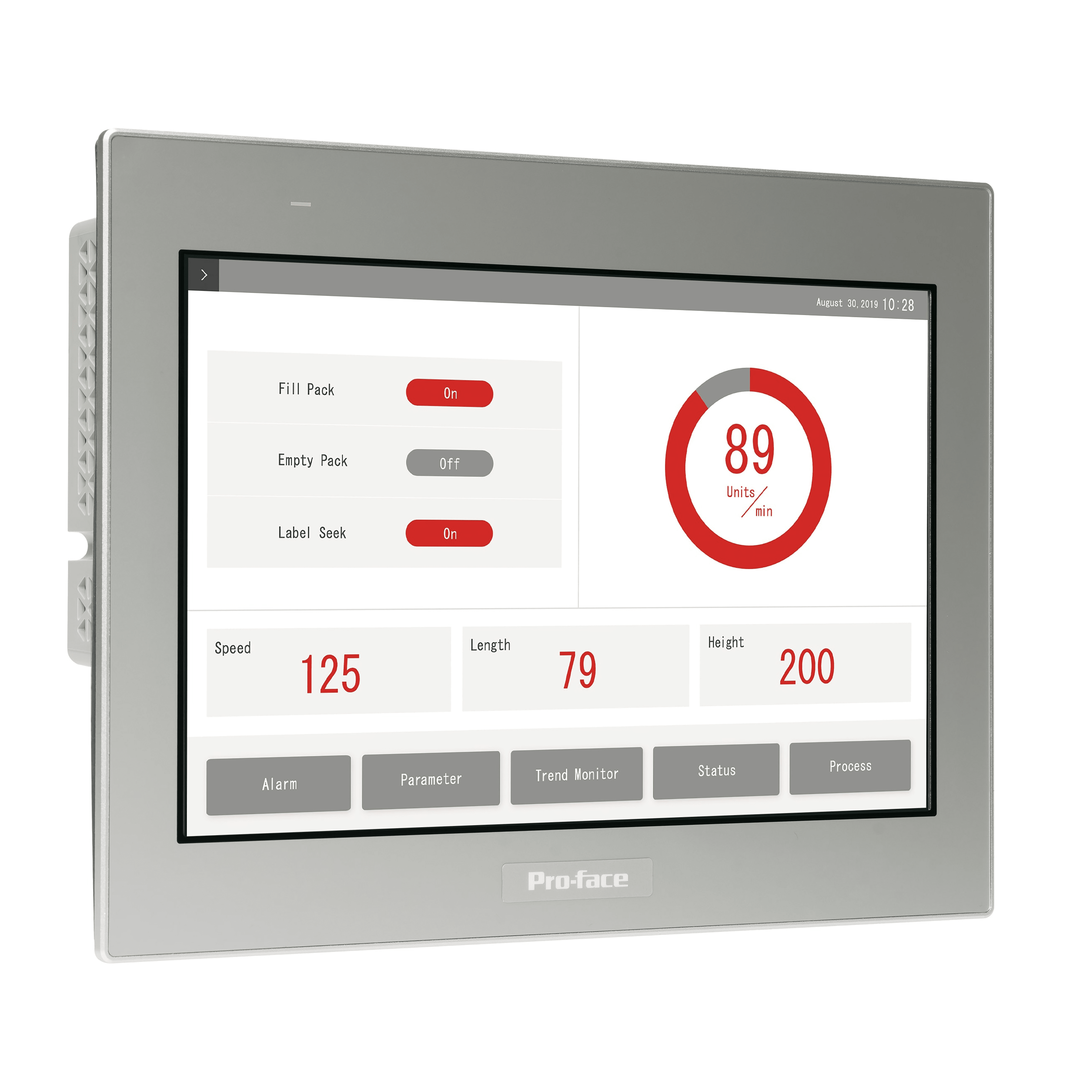 SCHNEIDER ELECTRIC - Display da 7" con touch screen, 2Ethernet, host USB, 24 VDC