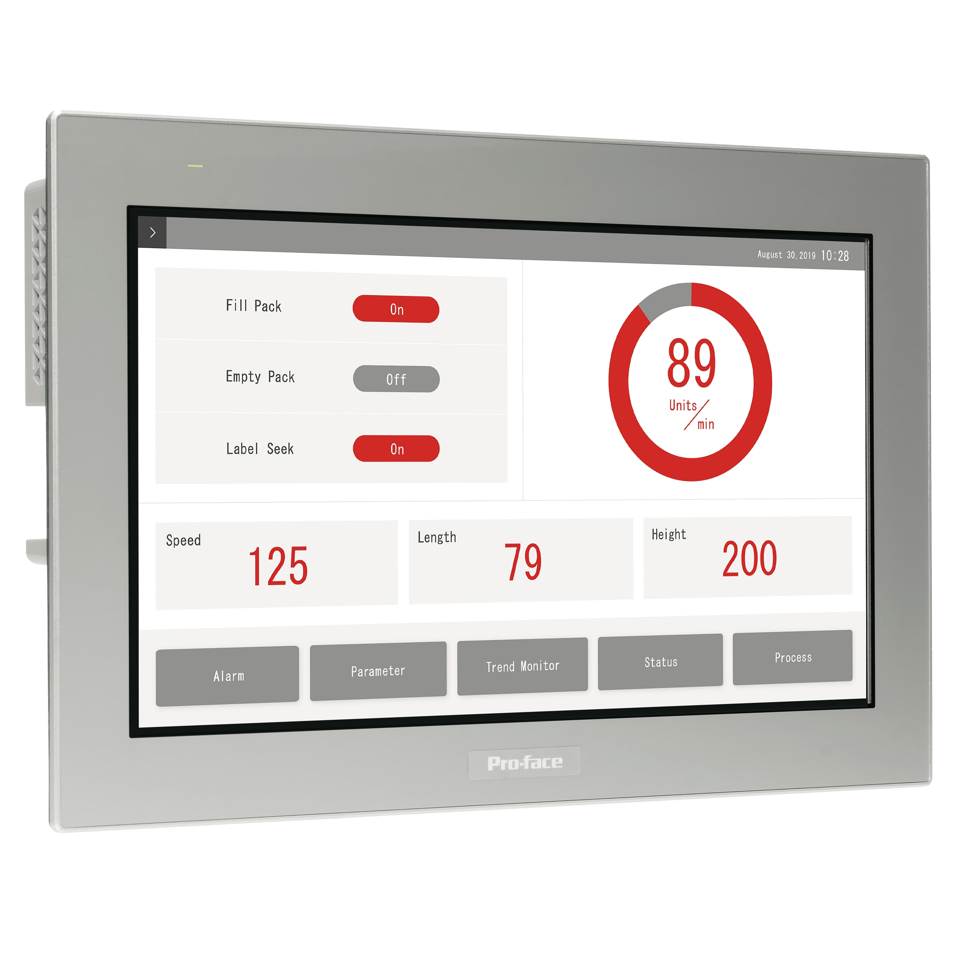 SCHNEIDER ELECTRIC - Display da 10" con touch screen, 2Ethernet, host USB, 24 VDC