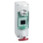 SCHNEIDER ELECTRIC - Presa interbloccata da parete, Mureva, PKB, DIN, Unika, IP65, 63A, 380V, 3P+T