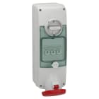 SCHNEIDER ELECTRIC - Presa interbloccata da parete, Mureva, PKB, fusibile, IP65, 63A, 380V, 3P+T