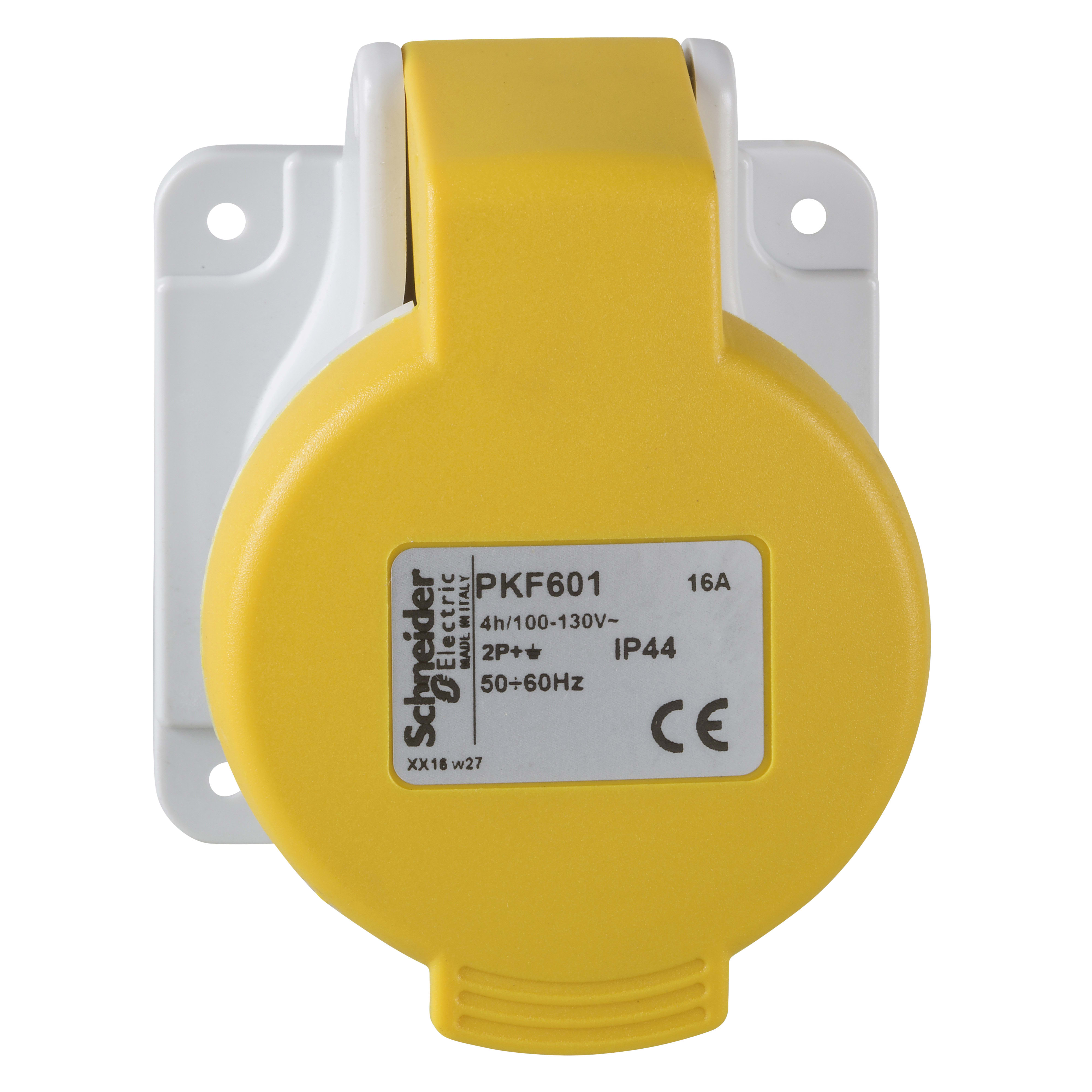 SCHNEIDER ELECTRIC - Presa da incasso diritta IP44 16A 110V 2P+T PKF601