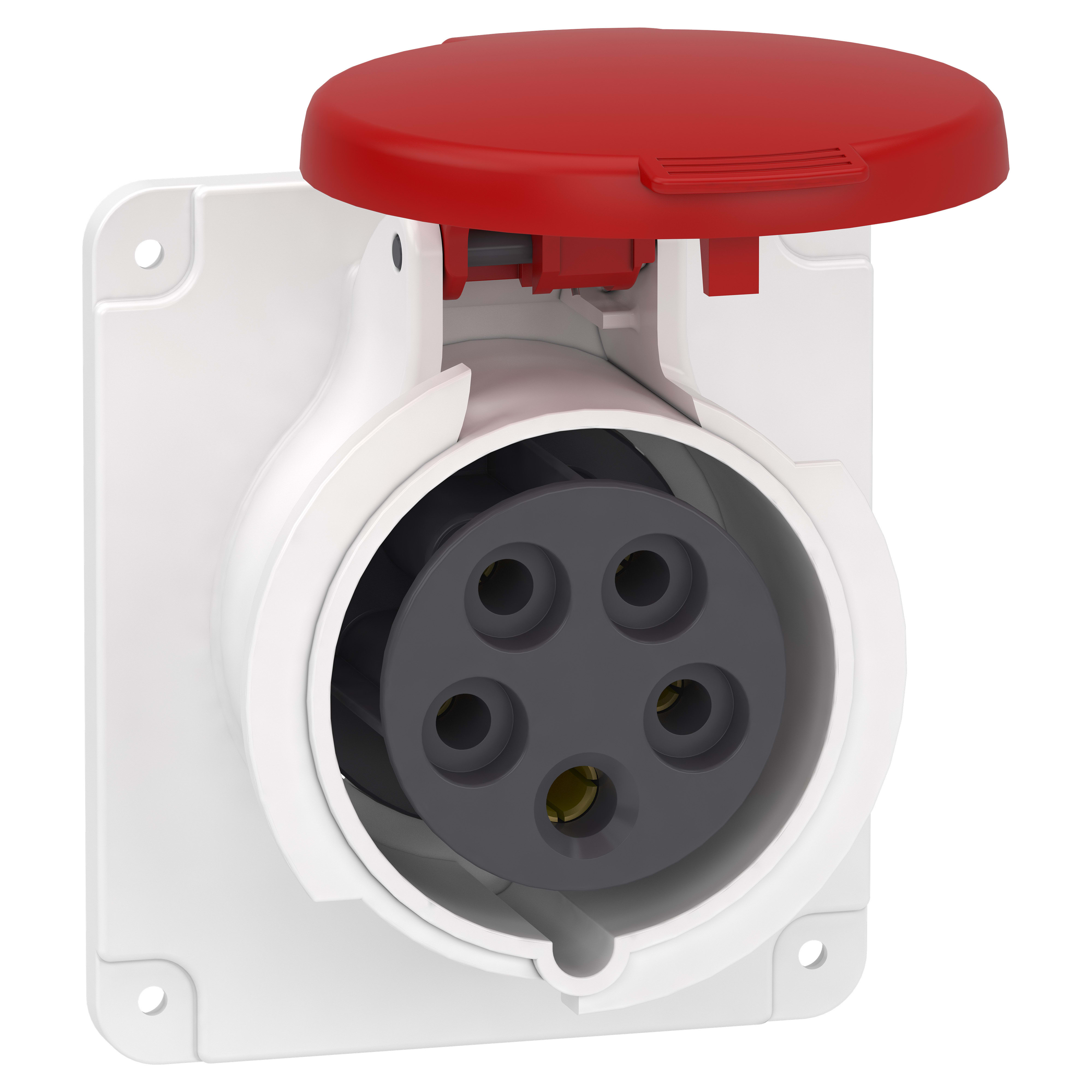 SCHNEIDER ELECTRIC - Presa fissa BT da incasso diritta IP44 16A 380V 3PNT cablaggio rapido PKY16G435