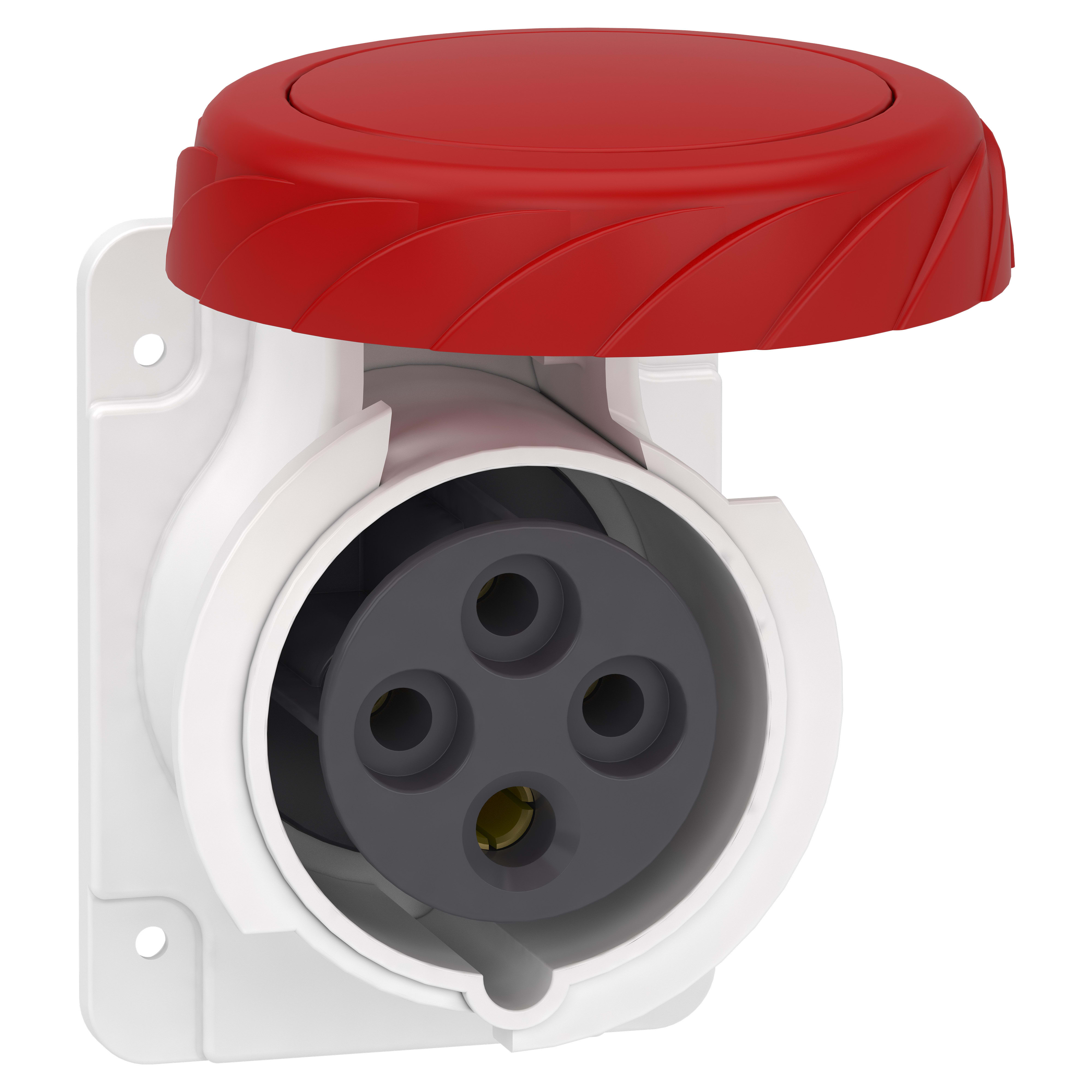 SCHNEIDER ELECTRIC - Presa fissa BT da incasso diritta IP67 16A 380V 3PT cablaggio rapido PKY16G734