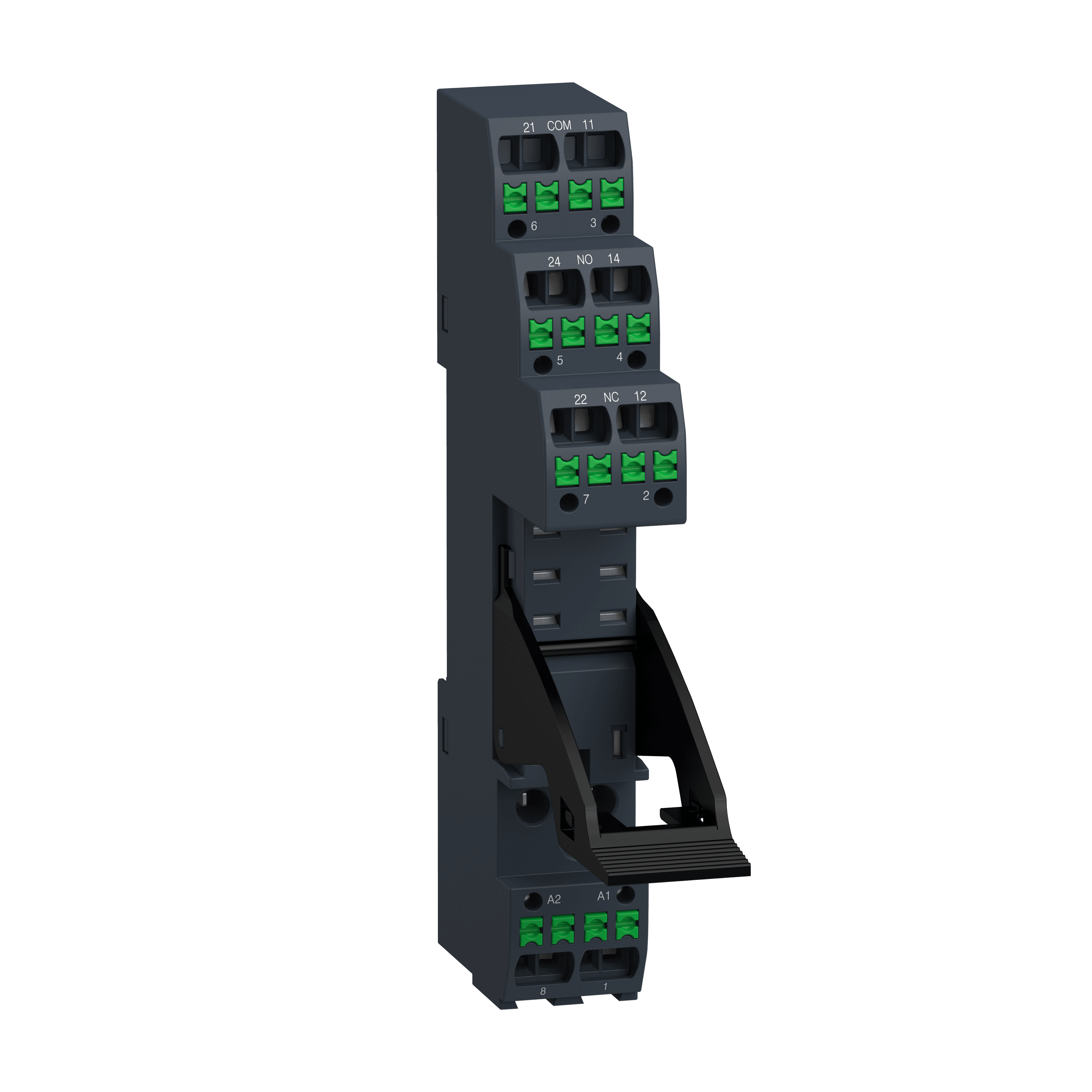 SCHNEIDER ELECTRIC - Base push-in RGZ con staffa di mantenimento, 5 A , per relè RXG2
