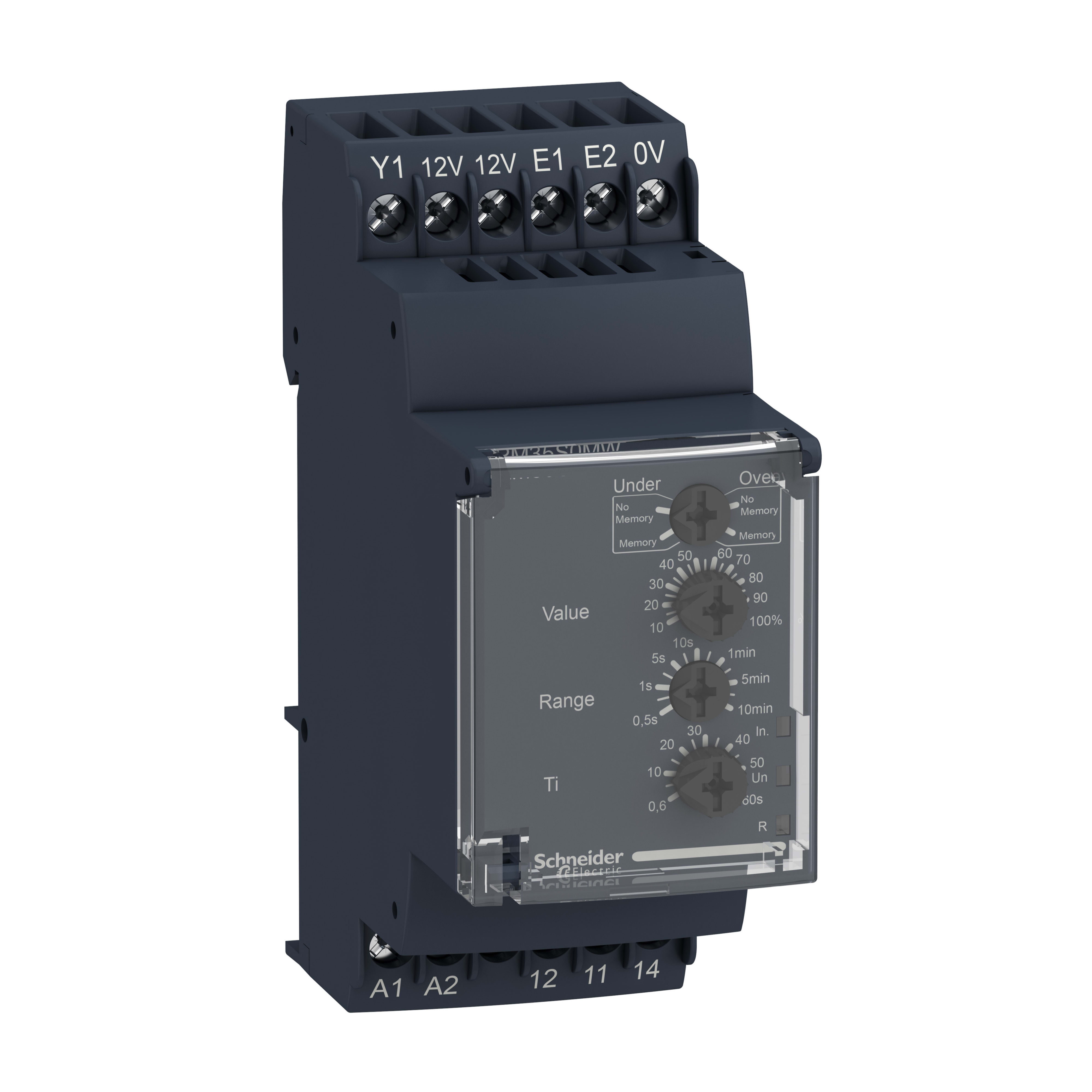 SCHNEIDER ELECTRIC - Relè controllo della velocità RM35-S - 24..240V AC/DC - 1 NC/NO
