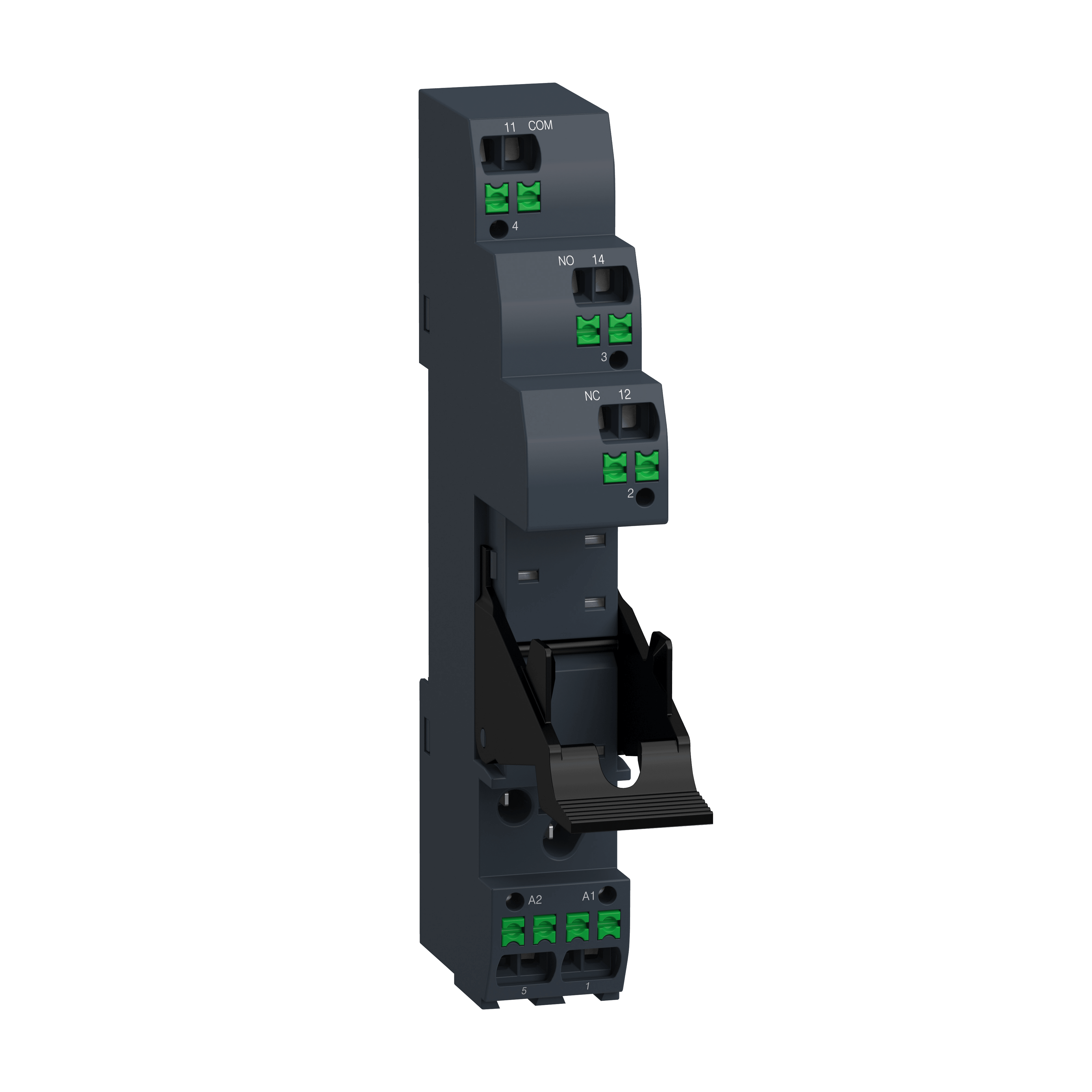 SCHNEIDER ELECTRIC - Base push-in RSZ con staffa di mantenimento, 12 A , per relè RSB1 RSZE05P