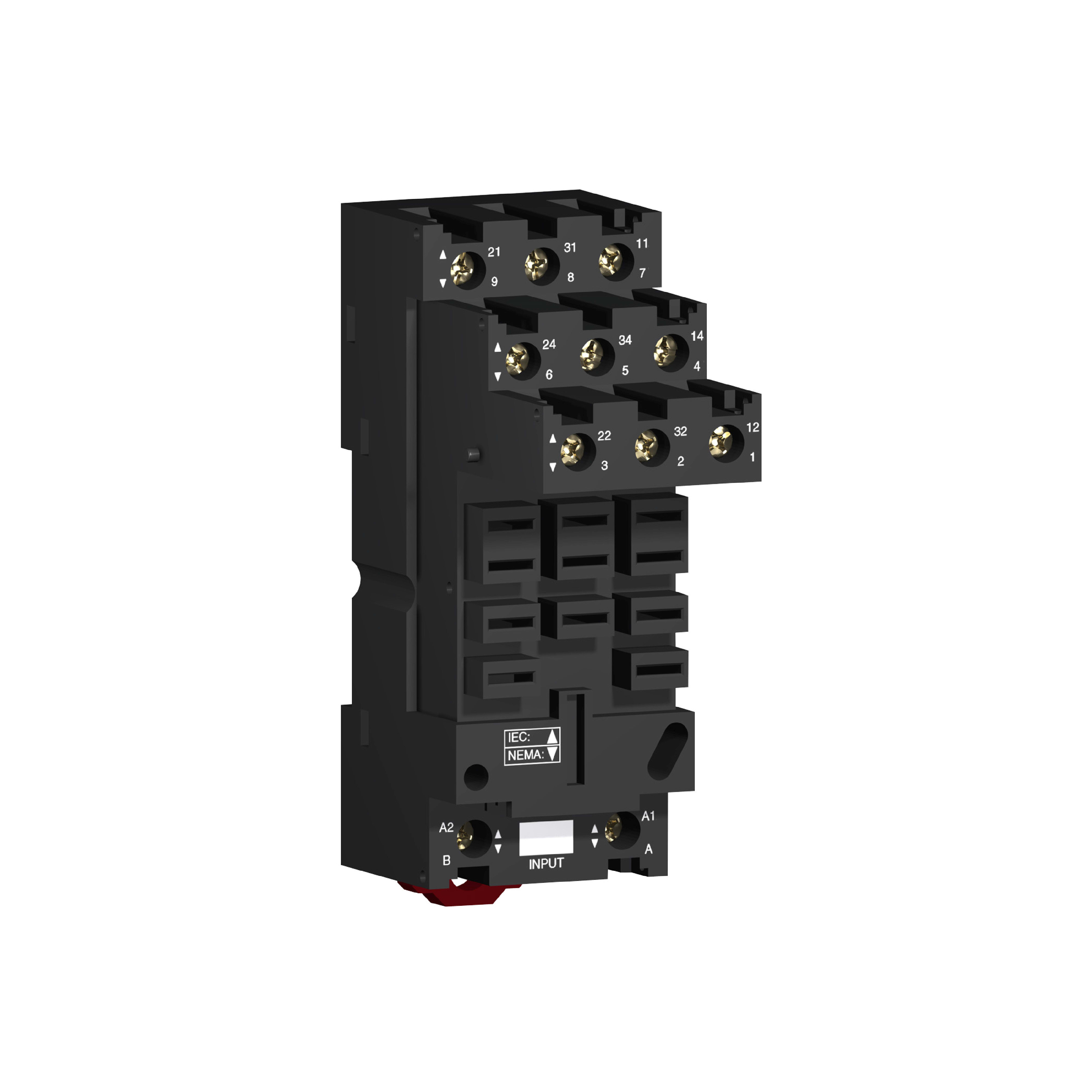 SCHNEIDER ELECTRIC - Base RUZ - contatto separato - -12 A - < 250V - CONNETTORE RUZSF3M