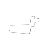 SCHNEIDER ELECTRIC - STAFFA DI MANTENIMENTO IN METALLO - PER BASE RELÈ MINIATURA RXZ - [prezzo per 100 pz] RXZ400