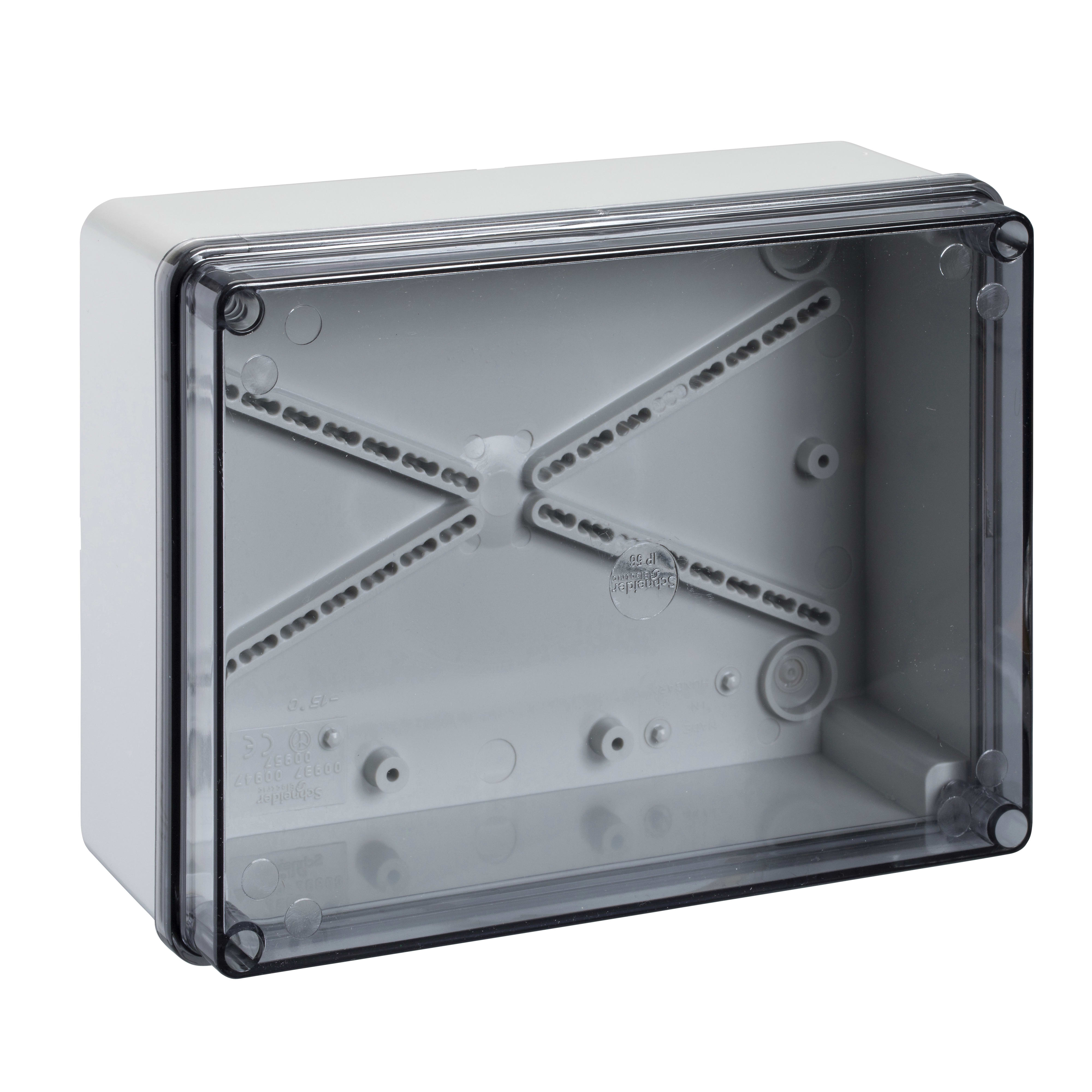 SCHNEIDER ELECTRIC - Scatola derivazione Pilote IP55 190x140x70 lati lisci coperchio trasp