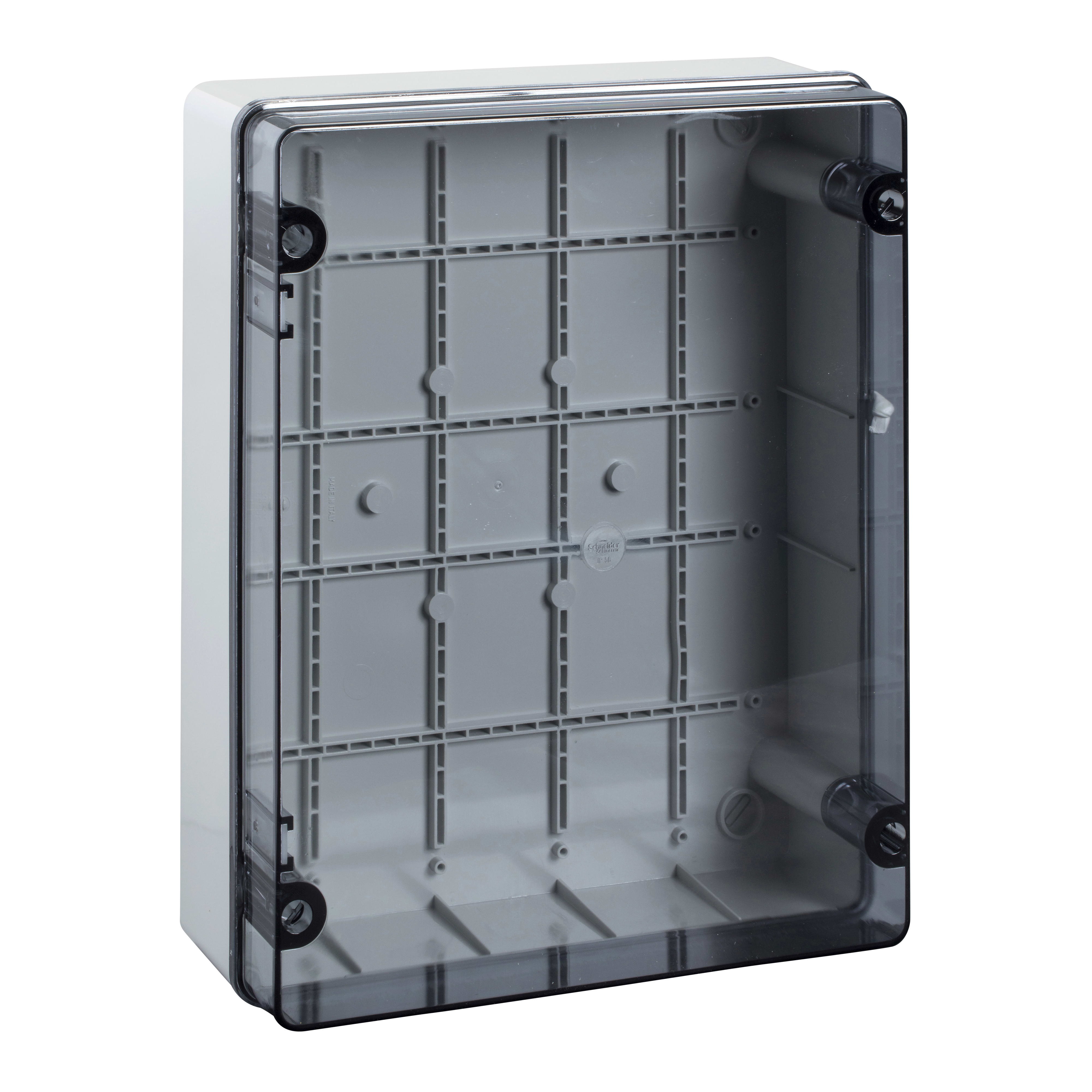 SCHNEIDER ELECTRIC - Scatola derivazione, Pilote, Pilote, IP55, 380x304x12, lati lisci, coperchio trasparente