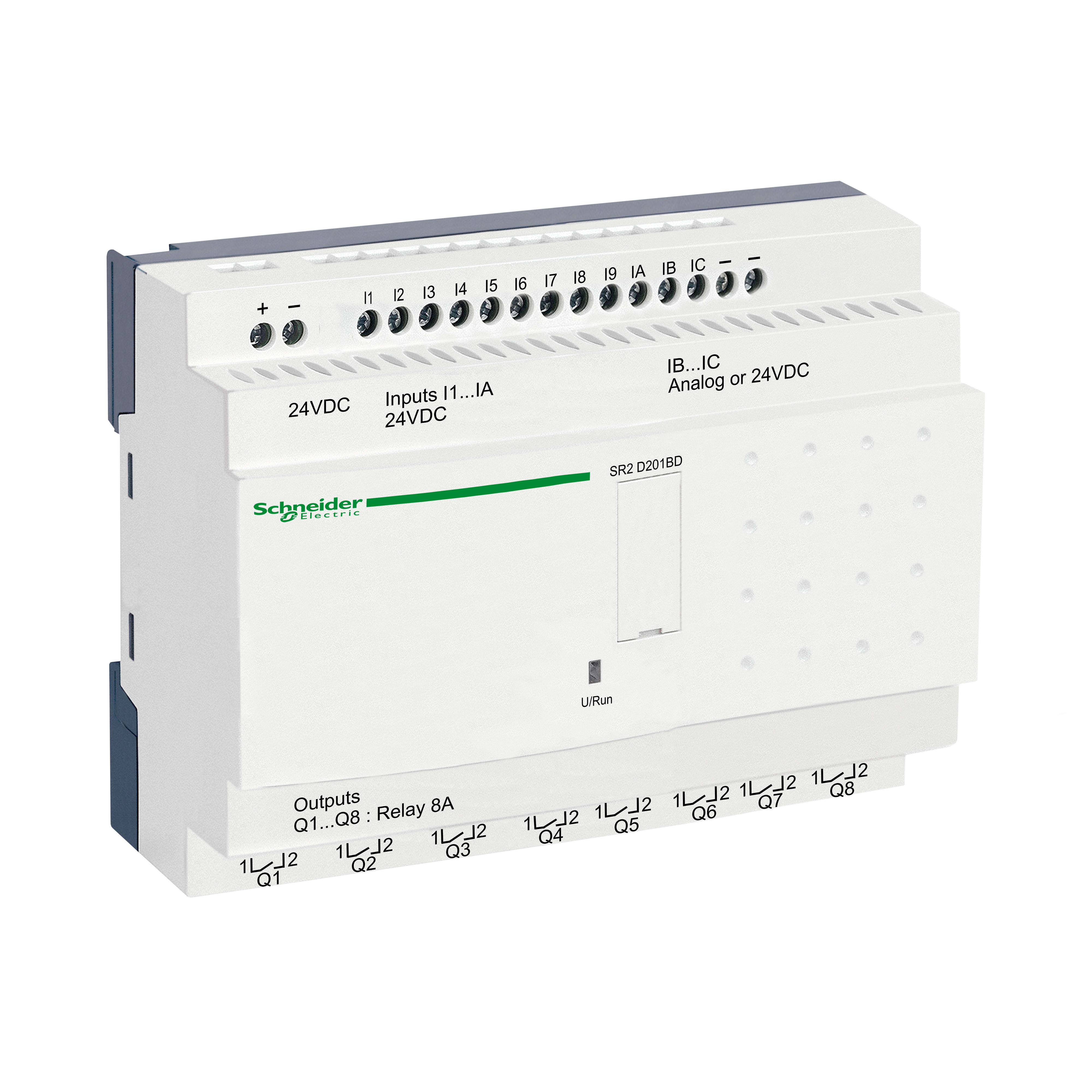 SCHNEIDER ELECTRIC - Smart relay compatto Zelio Logic - 20 I/O - 24 V CC - S/orologio - S/display