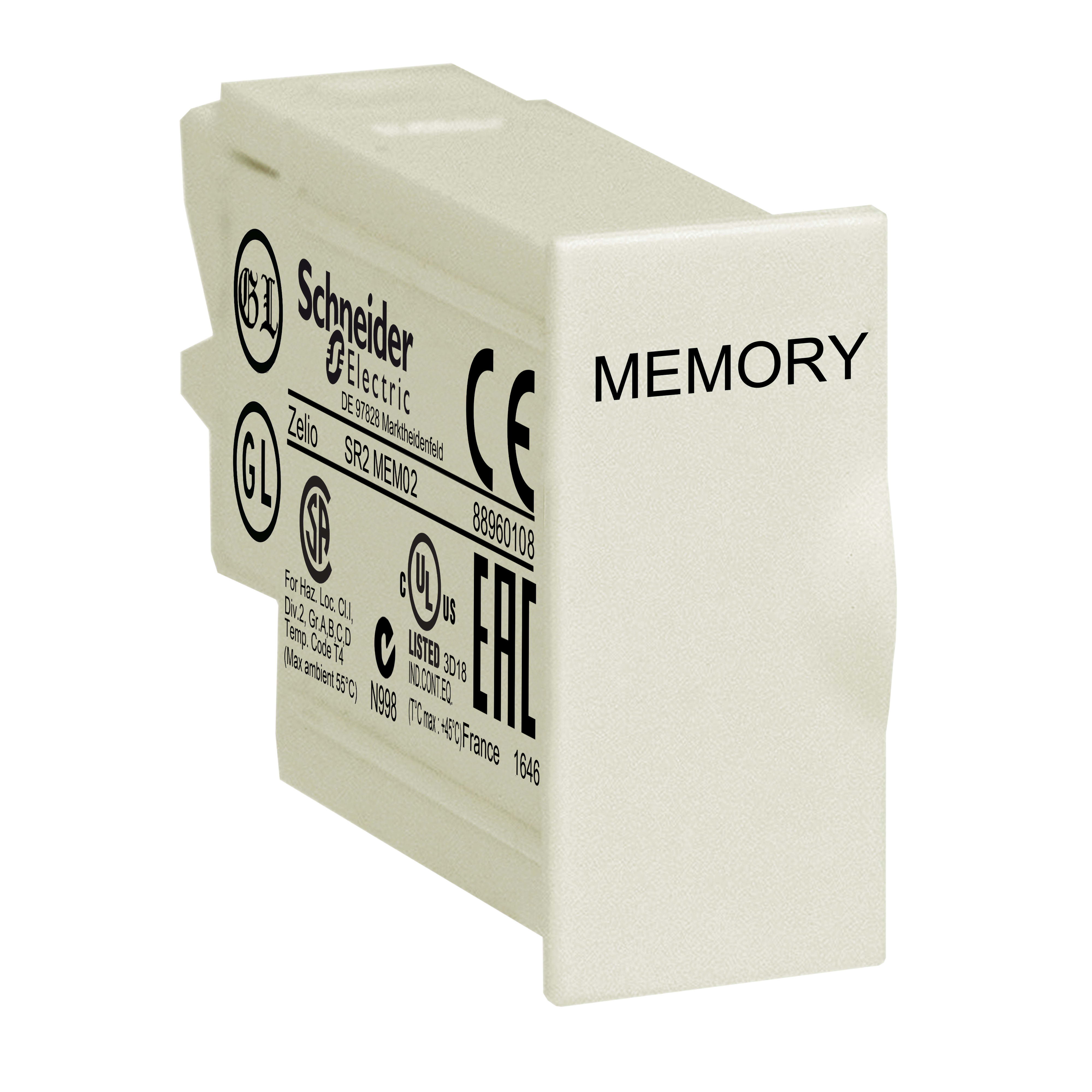 SCHNEIDER ELECTRIC - Cartuccia memoria - Per firmware Smart relay Zelio Logic - Per v 3.0 - EEPROM SR2MEM02
