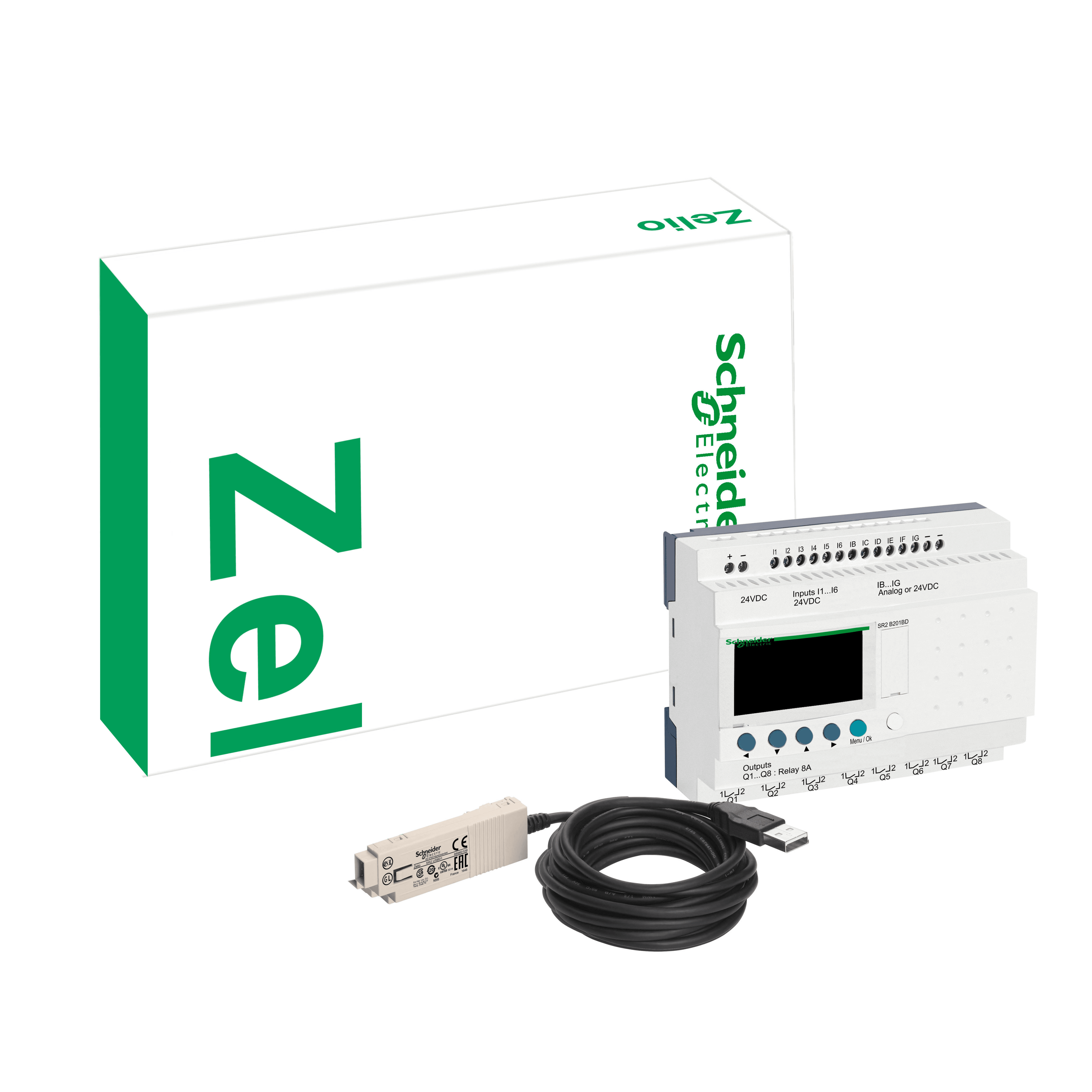 SCHNEIDER ELECTRIC - Smart relay compatto Zelio Logic - “Discovery” pack - 20I/O - 100..240 VCA