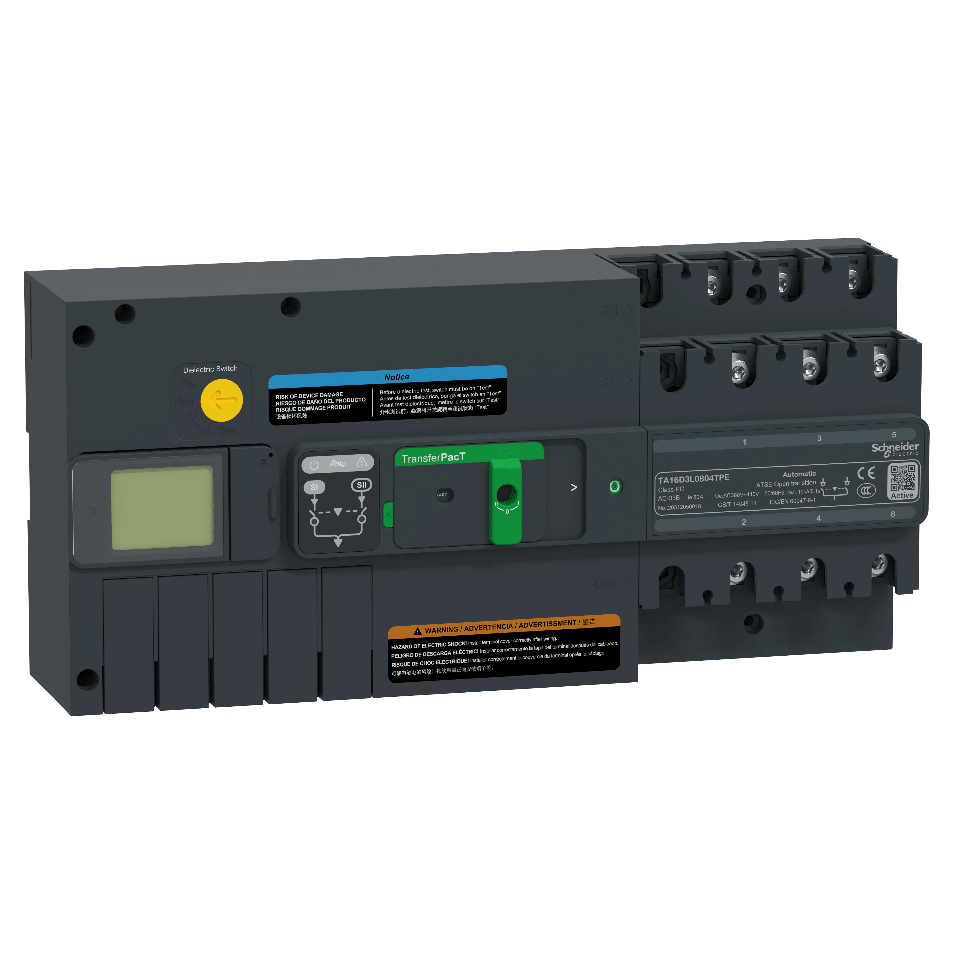 SCHNEIDER ELECTRIC - TransferPacT Active automatic80A 400V 3P