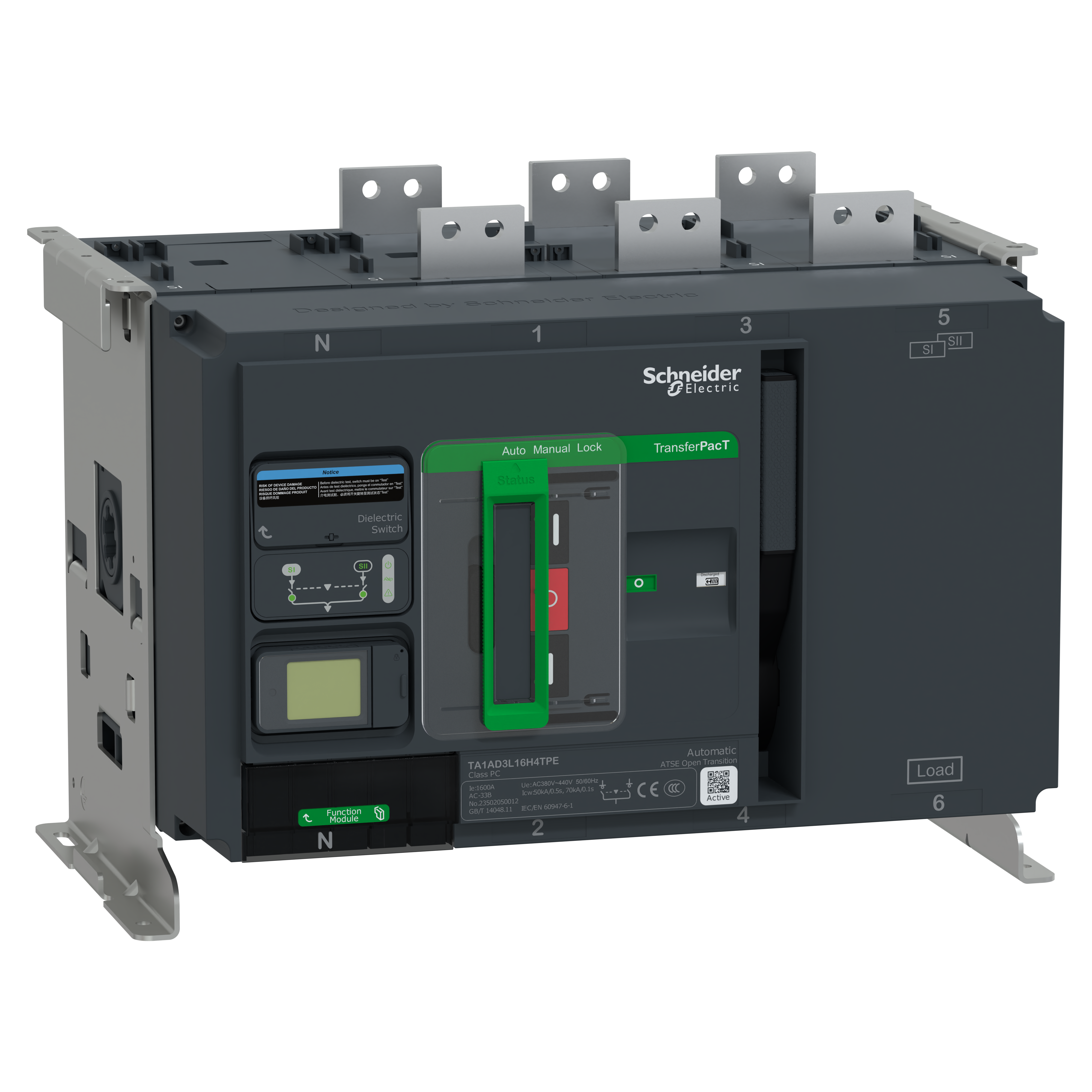 SCHNEIDER ELECTRIC - TransferPacT Active Automatic 1250A 400V 3P