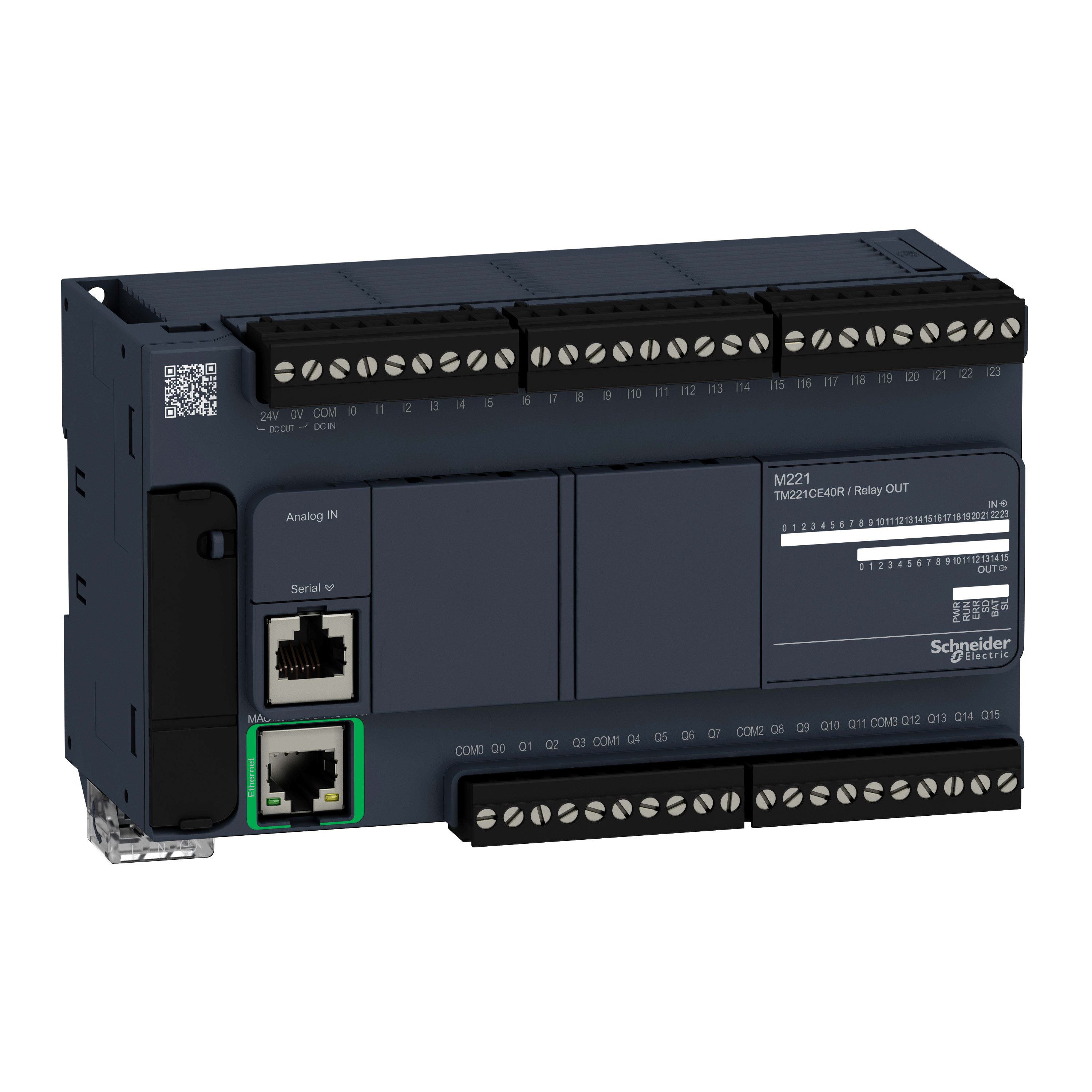 SCHNEIDER ELECTRIC - Controllore M221 40 I/O relè, Ethernet TM221CE40R